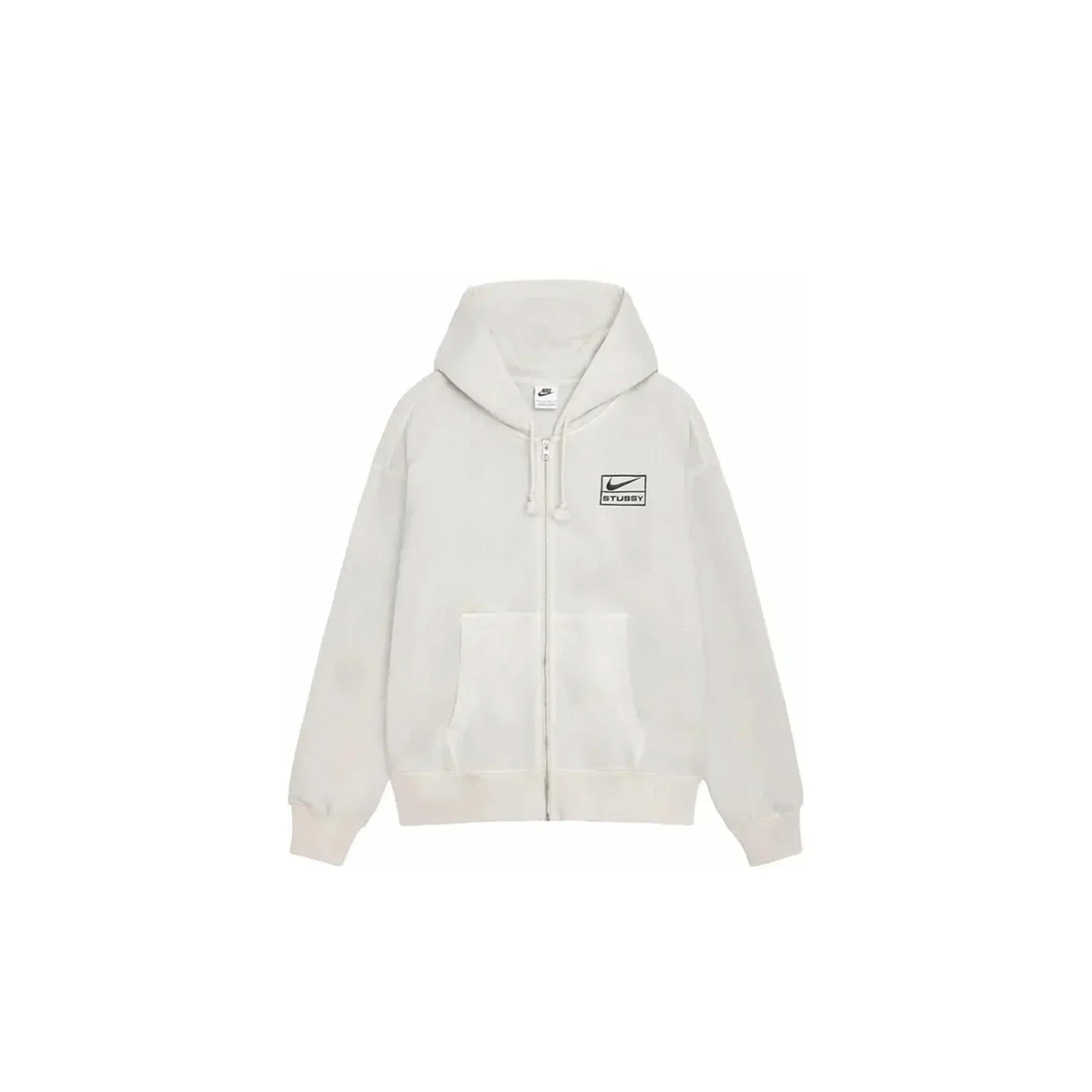Nike X Stussy Stussy x Nike Pigment Dyed Fleece Zip Hoodie 'Light Bone' (2024)