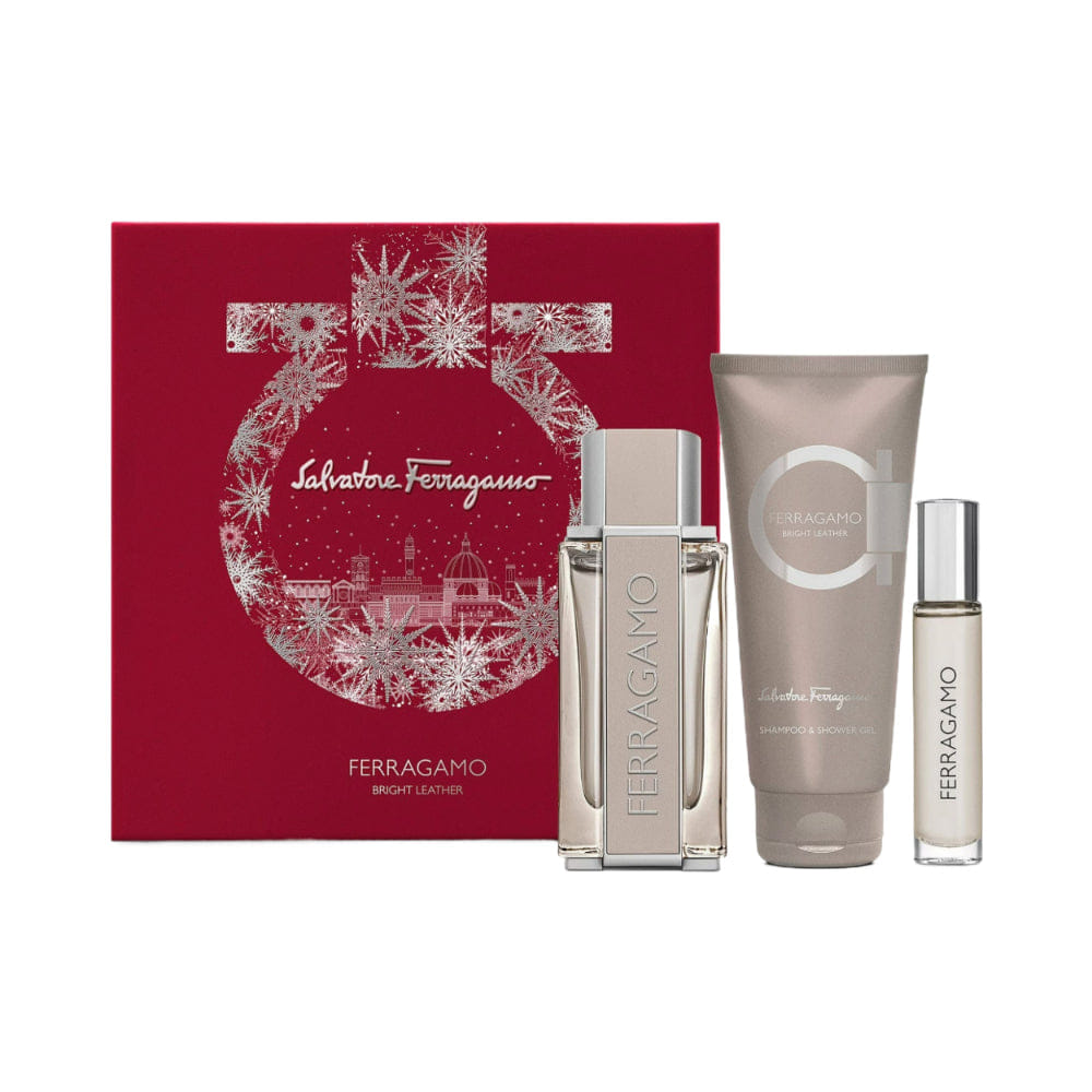 SALVATORE FERRAGAMO Bright Leather 3 Piece 100ml Eau De Toilette