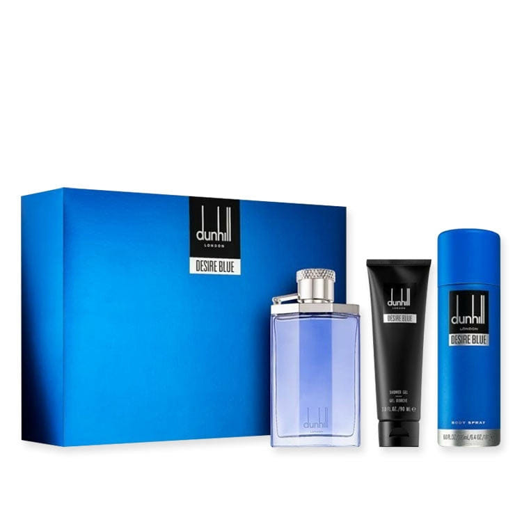 Dunhill Desire Blue 3 Piece by Dunhill for Men Eau de Toilette (Gift Set)