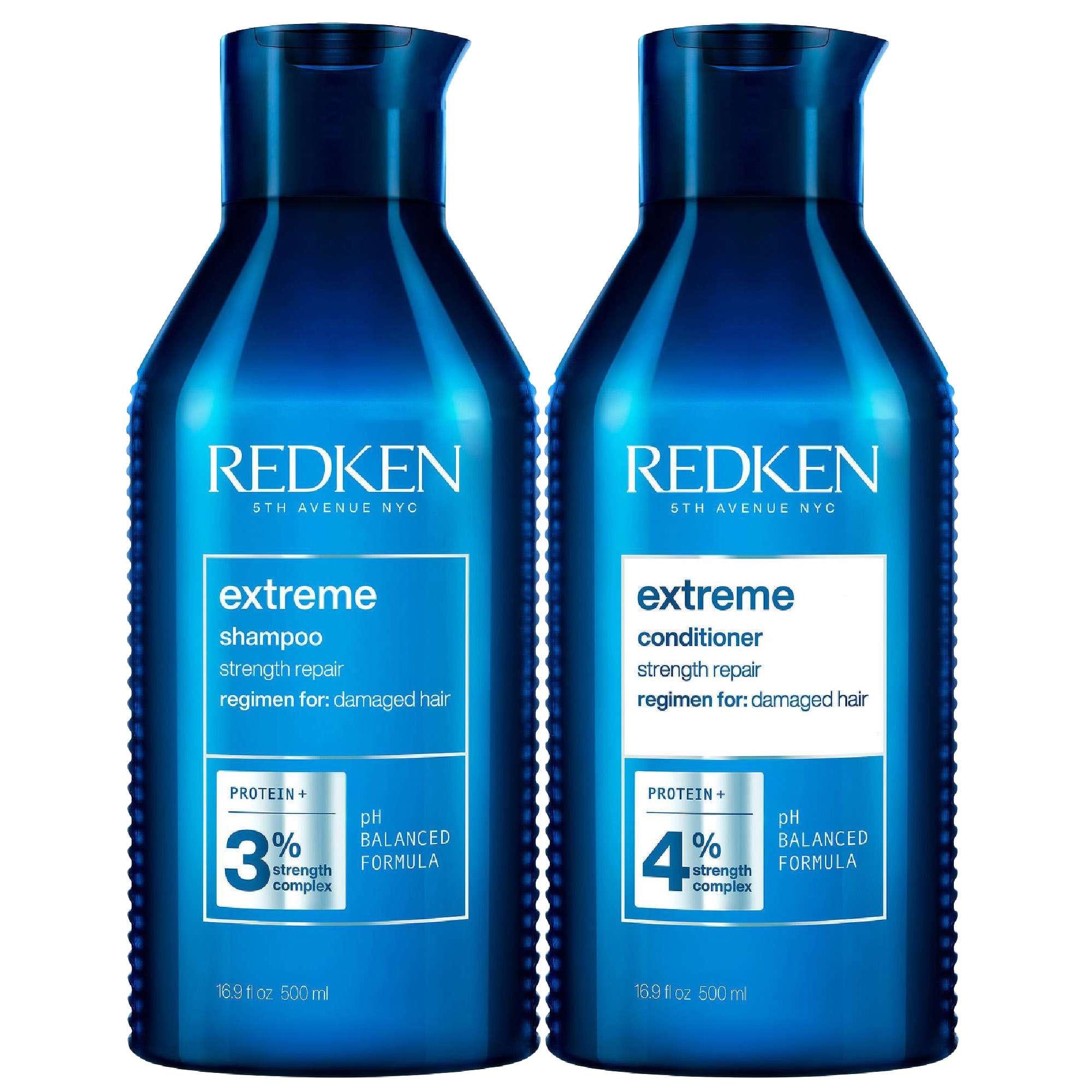 Redken Duo: Extreme Shampoo 500ml & Extreme Conditioner 500ml