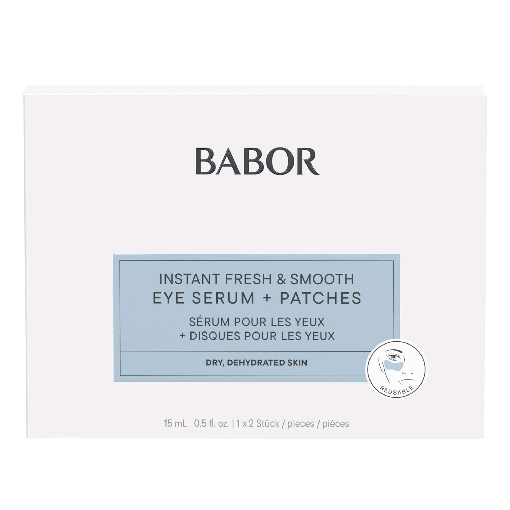 BABOR Skinovage Instant Fresh & Smooth Eye Serum + Patches