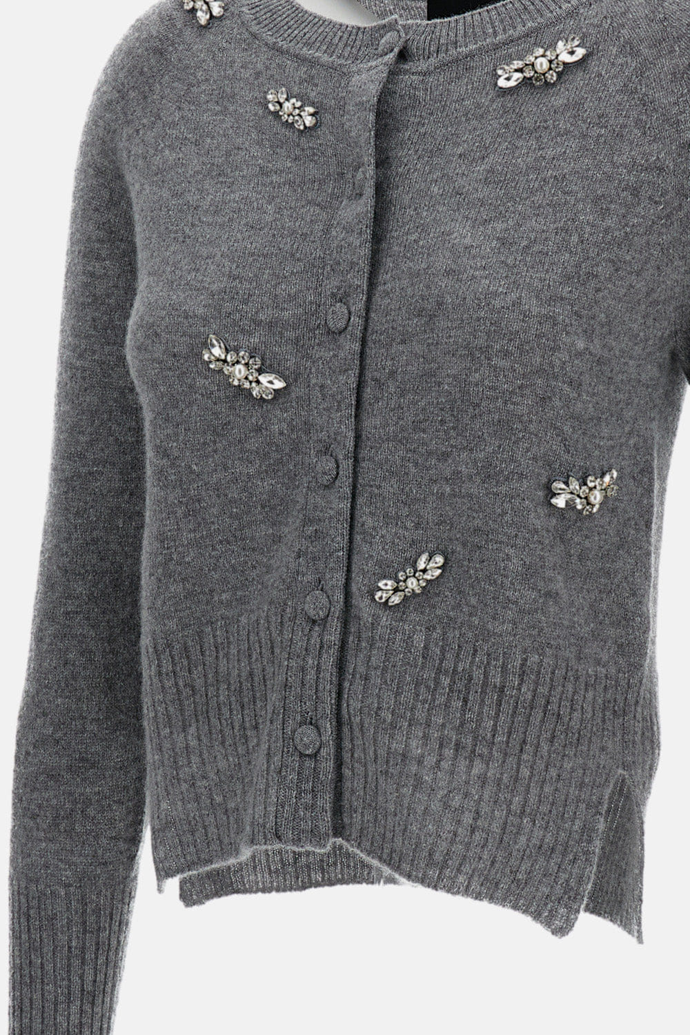 Simone Rocha CARDIGAN IN CASHMERE CON CRISTALLI