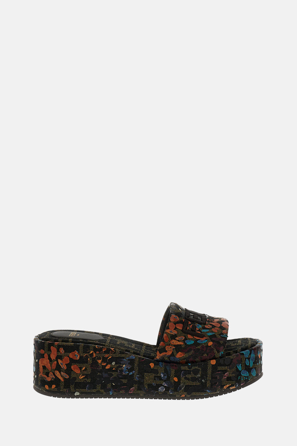 Fendi SANDALI SLIDES CON PLATEAU