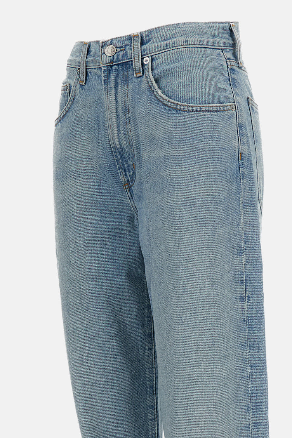 AGOLDE JEANS AMPI CON FONDO A RESTRINGERE
