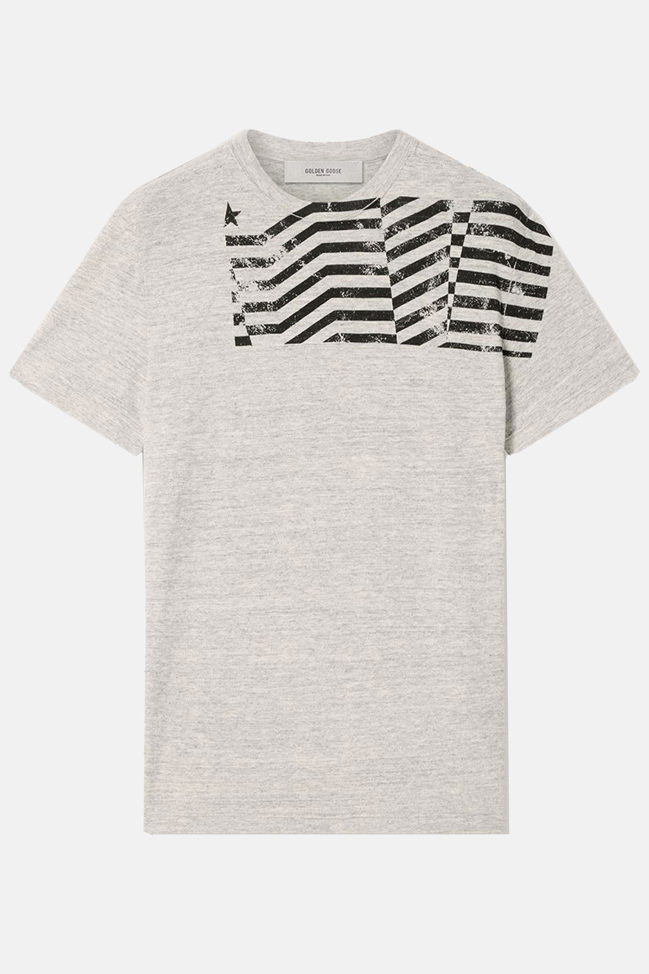 Golden Goose T-SHIRT FLAG PRINT