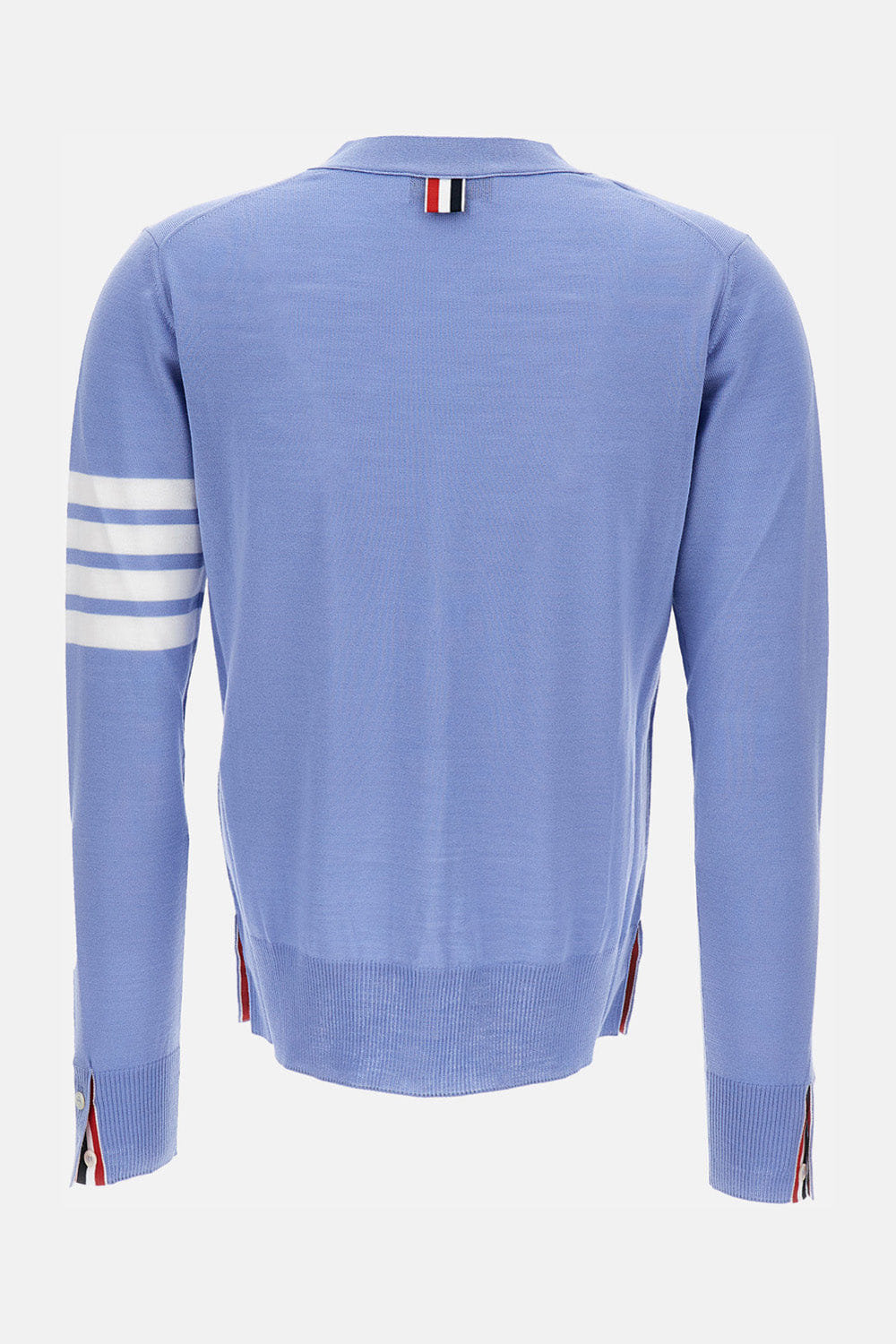 Thom Browne CARDIGAN SCOLLO A V IN SOTTILE LANA MERINO