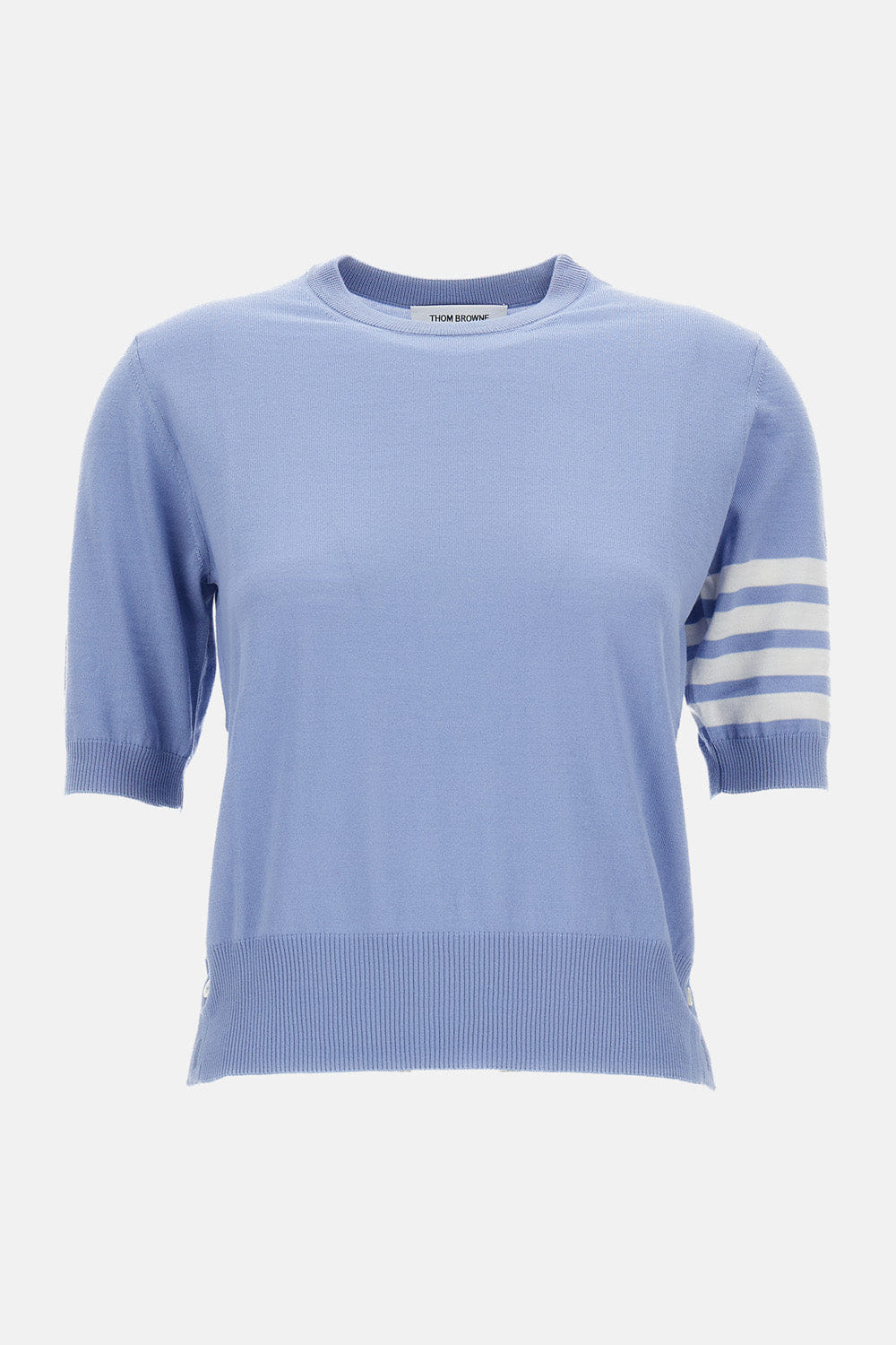 Thom Browne T-SHIRT 4 BARRE IN MAGLIA MERINO