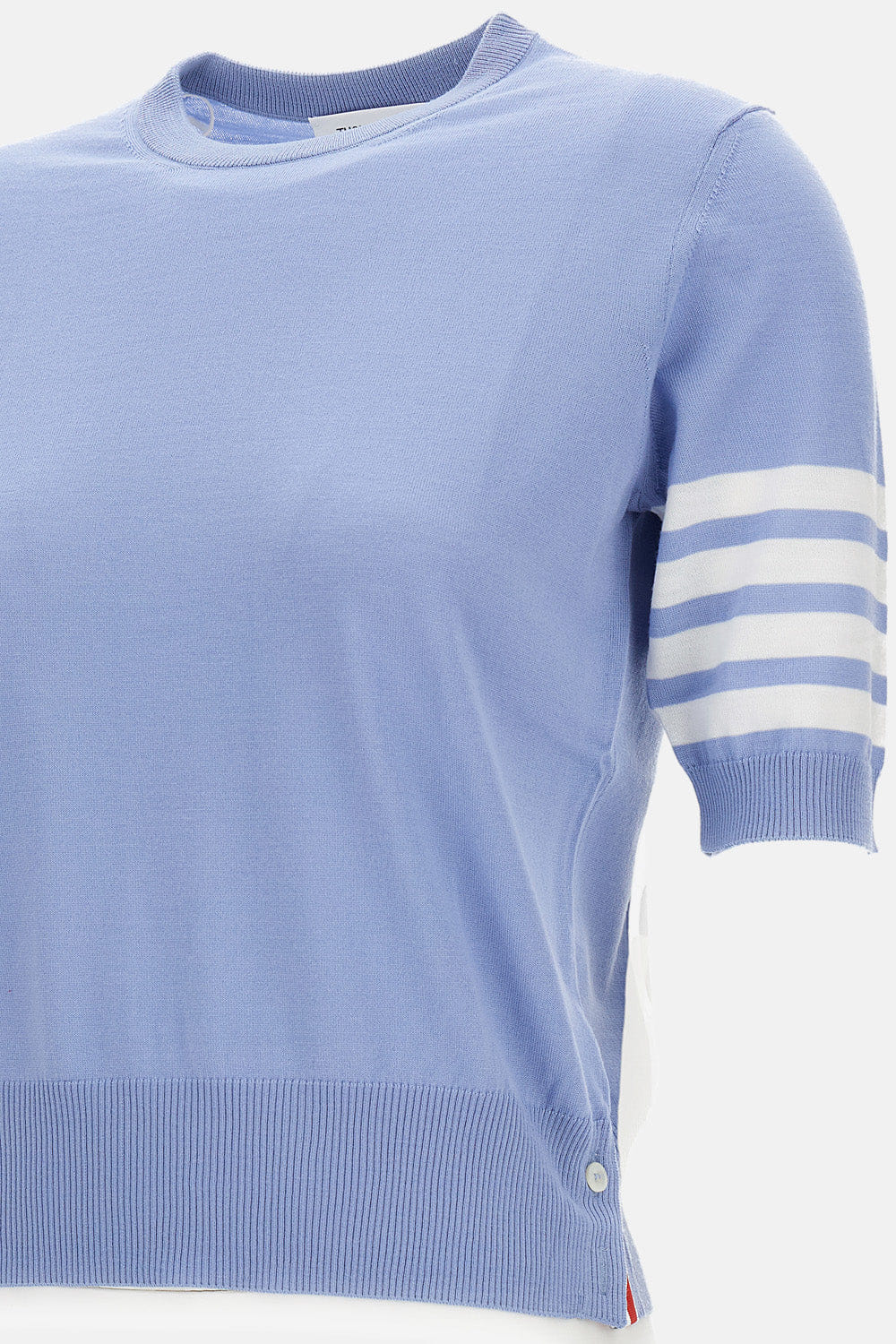 Thom Browne T-SHIRT 4 BARRE IN MAGLIA MERINO
