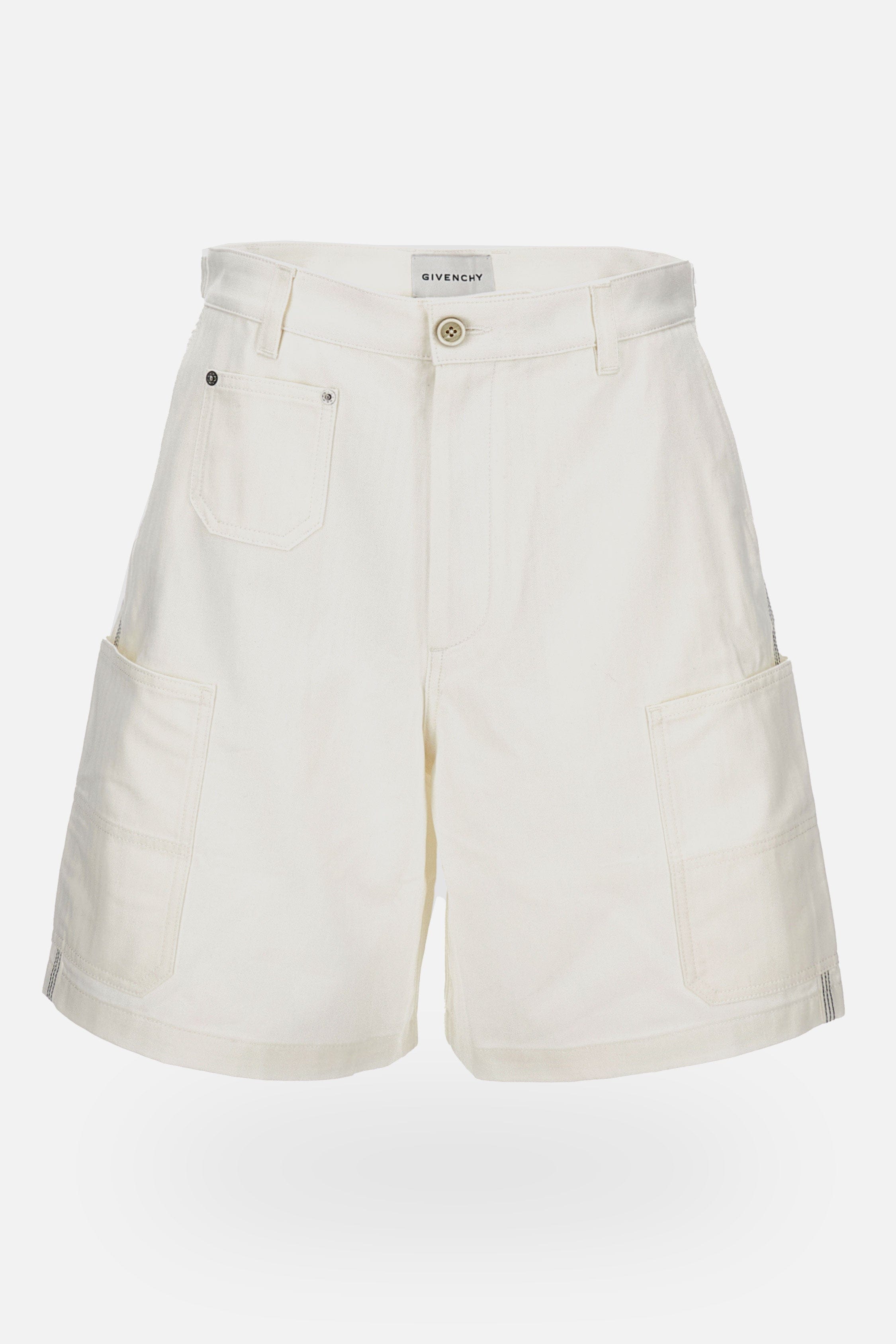 Givenchy SHORTS IN DENIM CON TASCHE APPLICATE