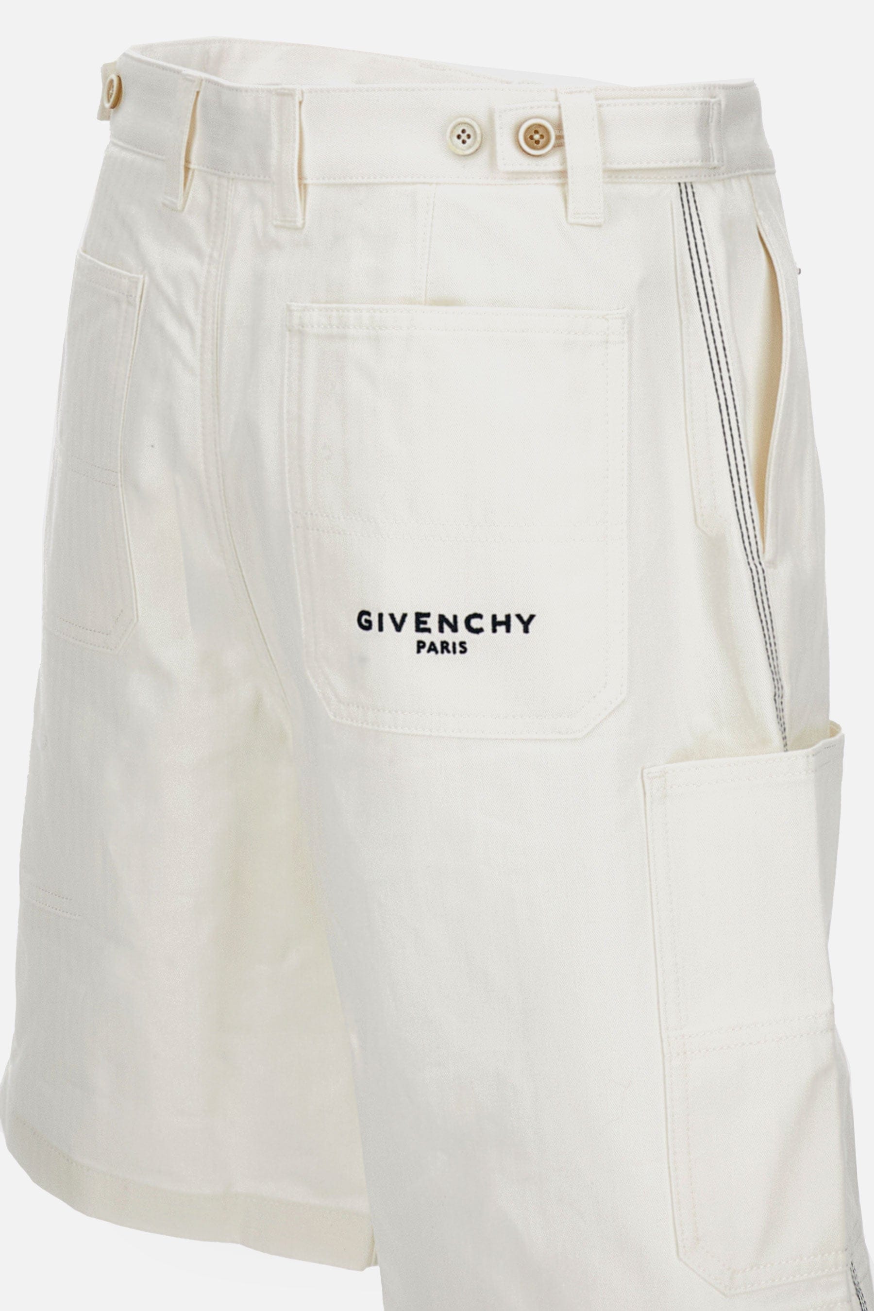 Givenchy SHORTS IN DENIM CON TASCHE APPLICATE