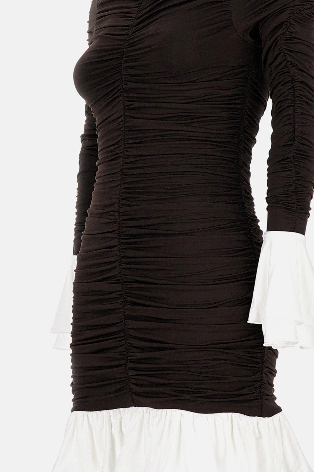 Rotate MINI RUCHED DRESS