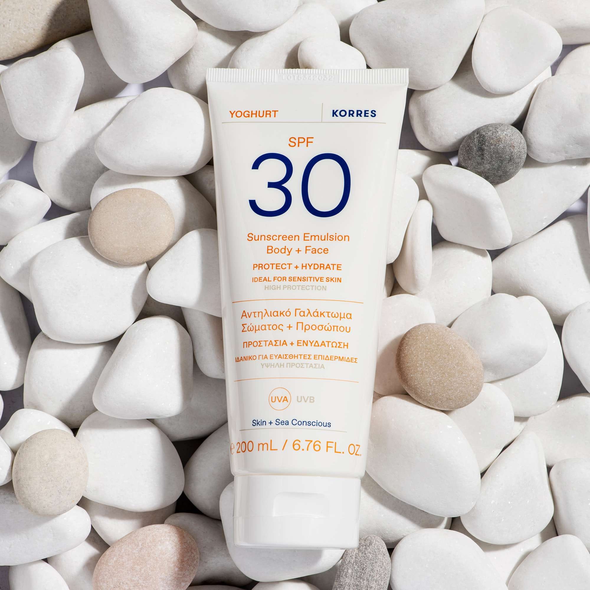 KORRES Yoghurt Sunscreen Emulsion Body + Face SPF30 200ml