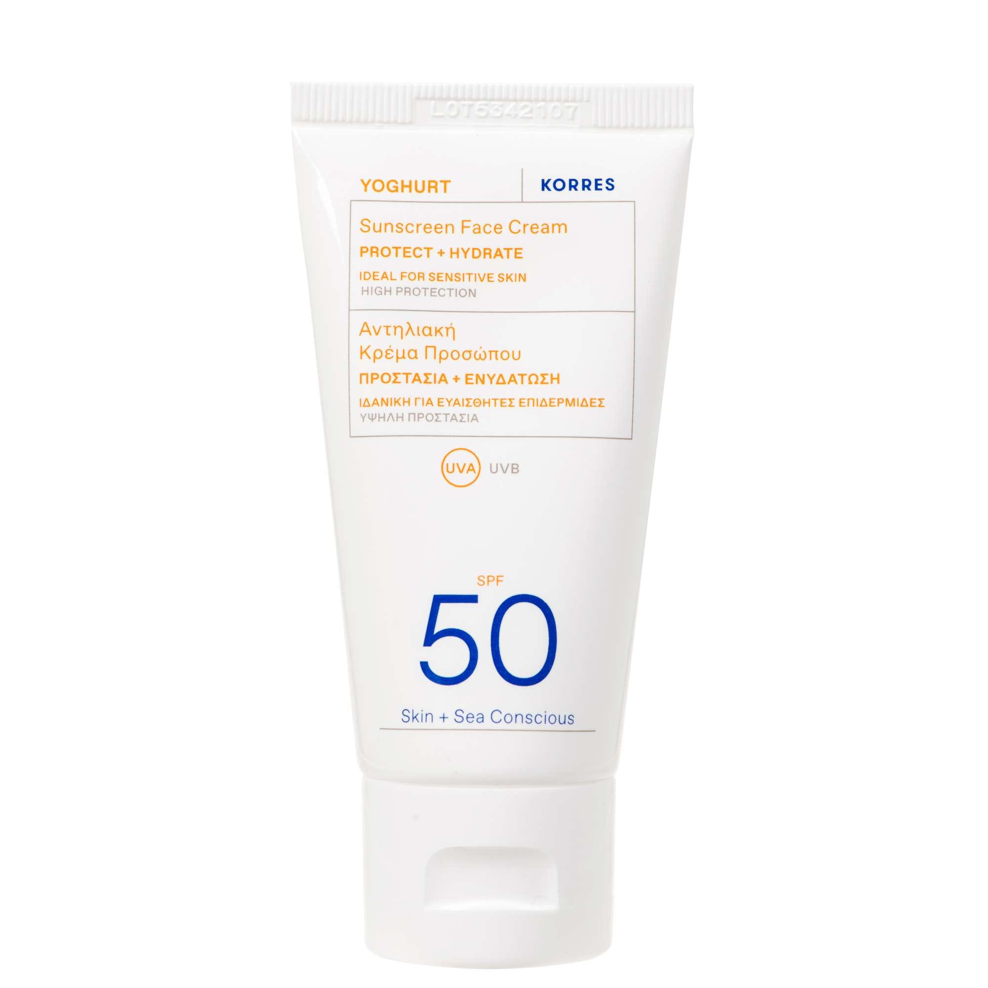 KORRES Yoghurt Sunscreen Face Cream SPF50 50ml