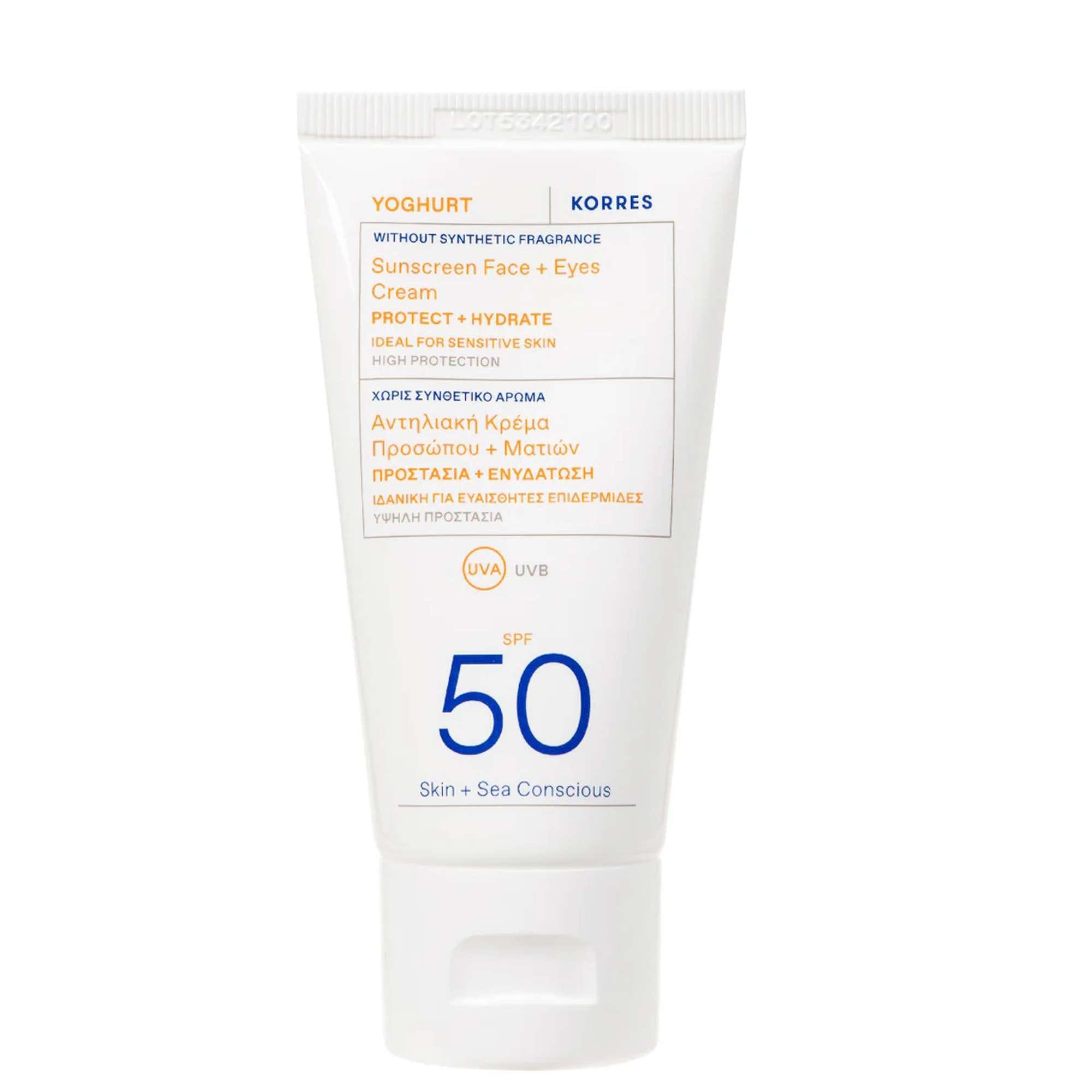 KORRES Yoghurt Sunscreen Face + Eyes Cream SPF50 50ml