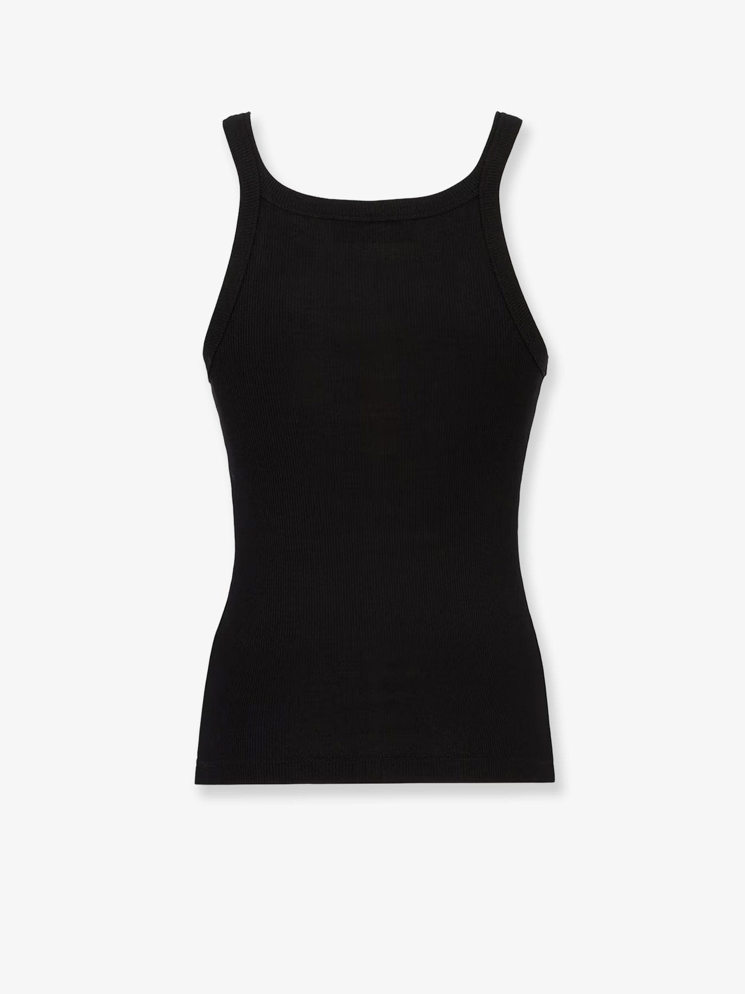 Fendi Ribbed cotton tank top