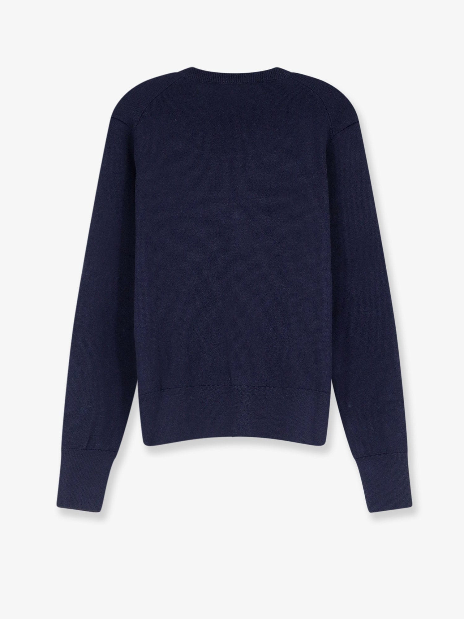 AMI Paris Wool cardigan with iconic embroidery