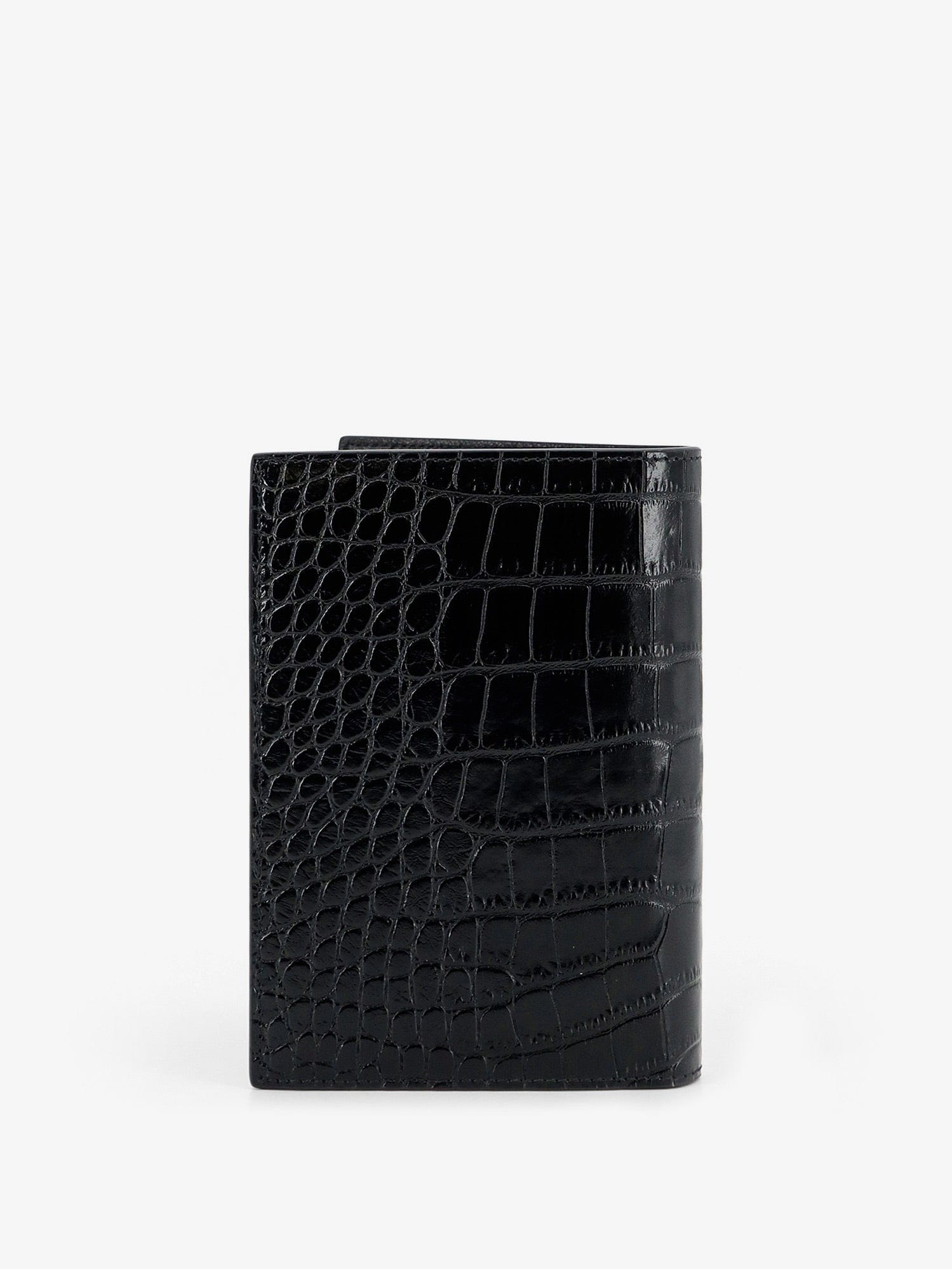 TOM FORD Leather wallet with crocodile print