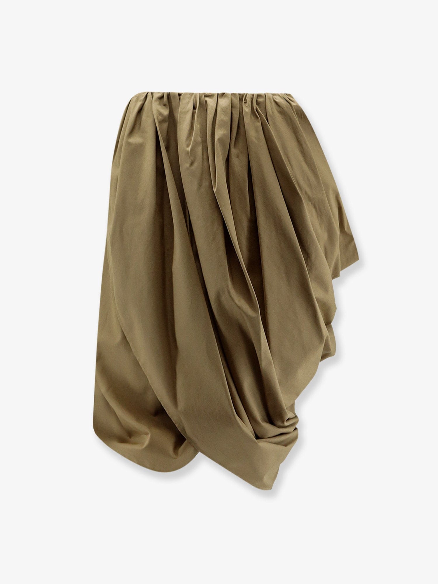 Chloe Draped cotton skirt