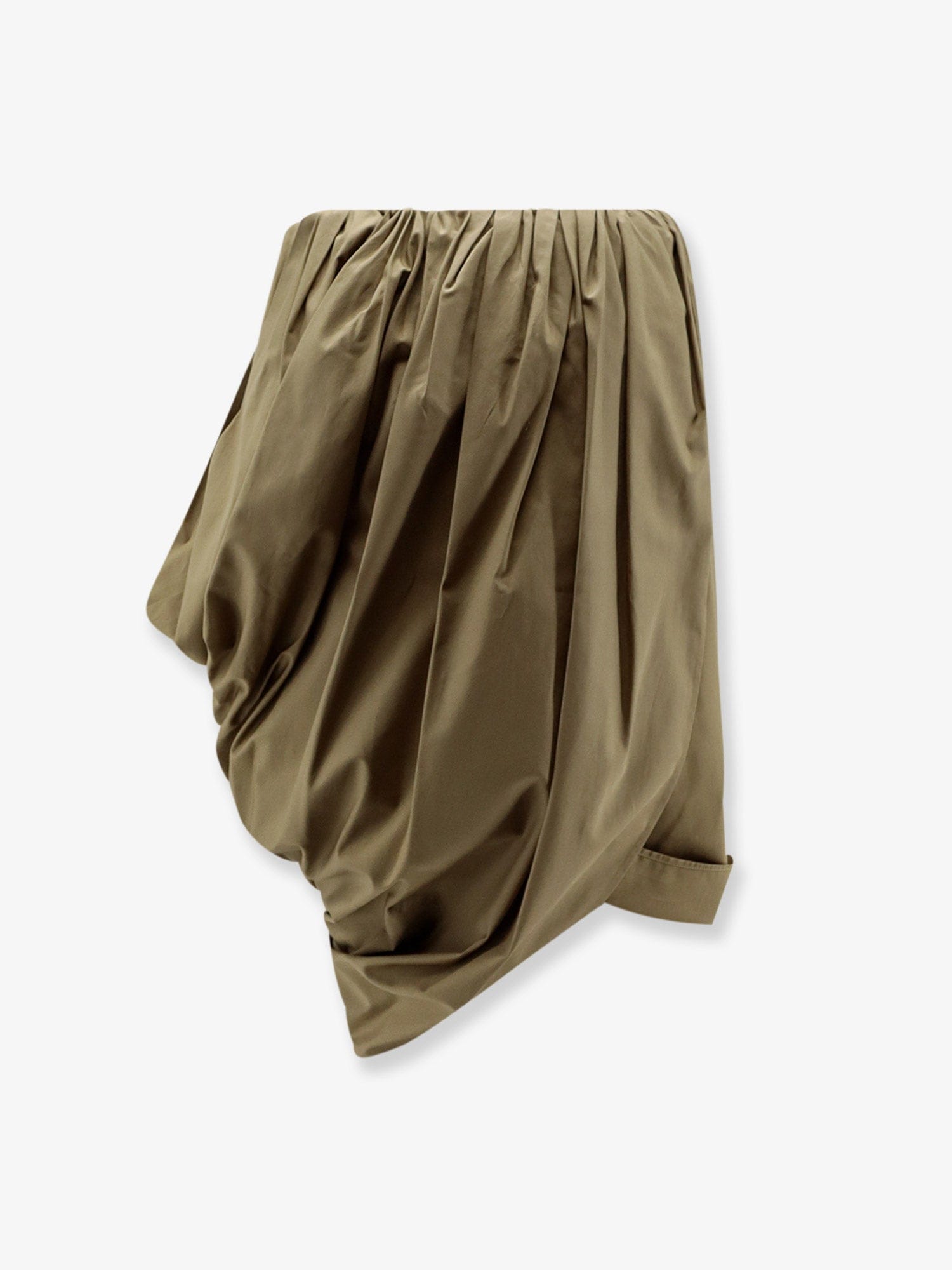 Chloe Draped cotton skirt