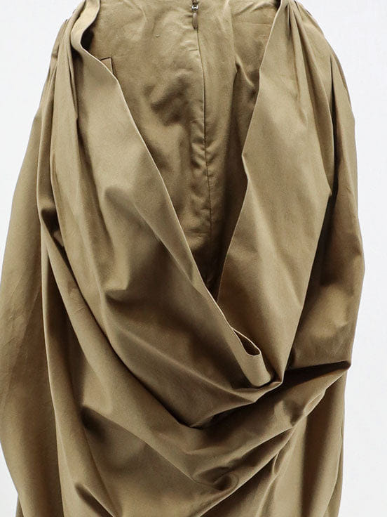 Chloe Draped cotton skirt
