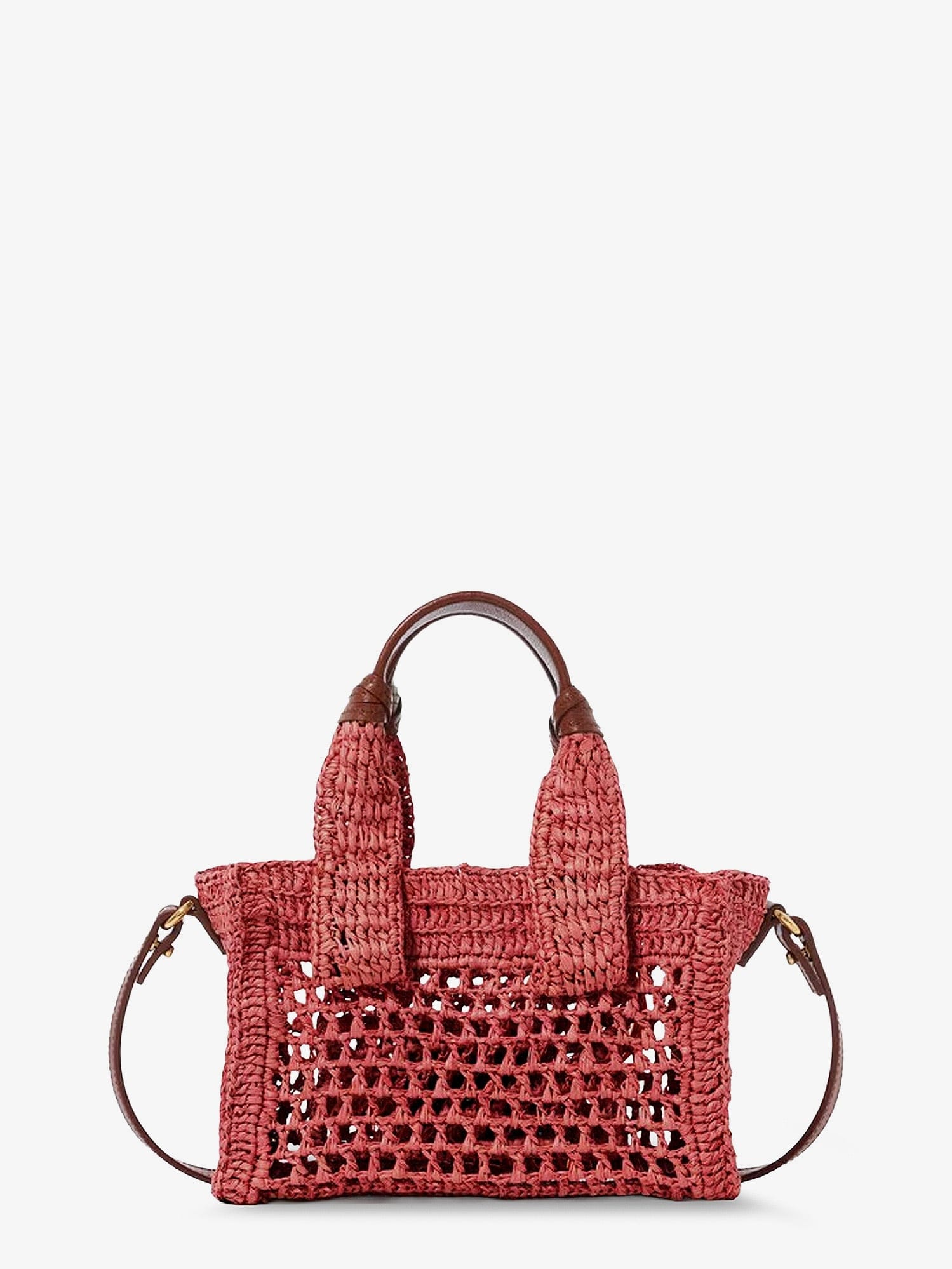 Chloe Summer Banana Raffia crossbody bag