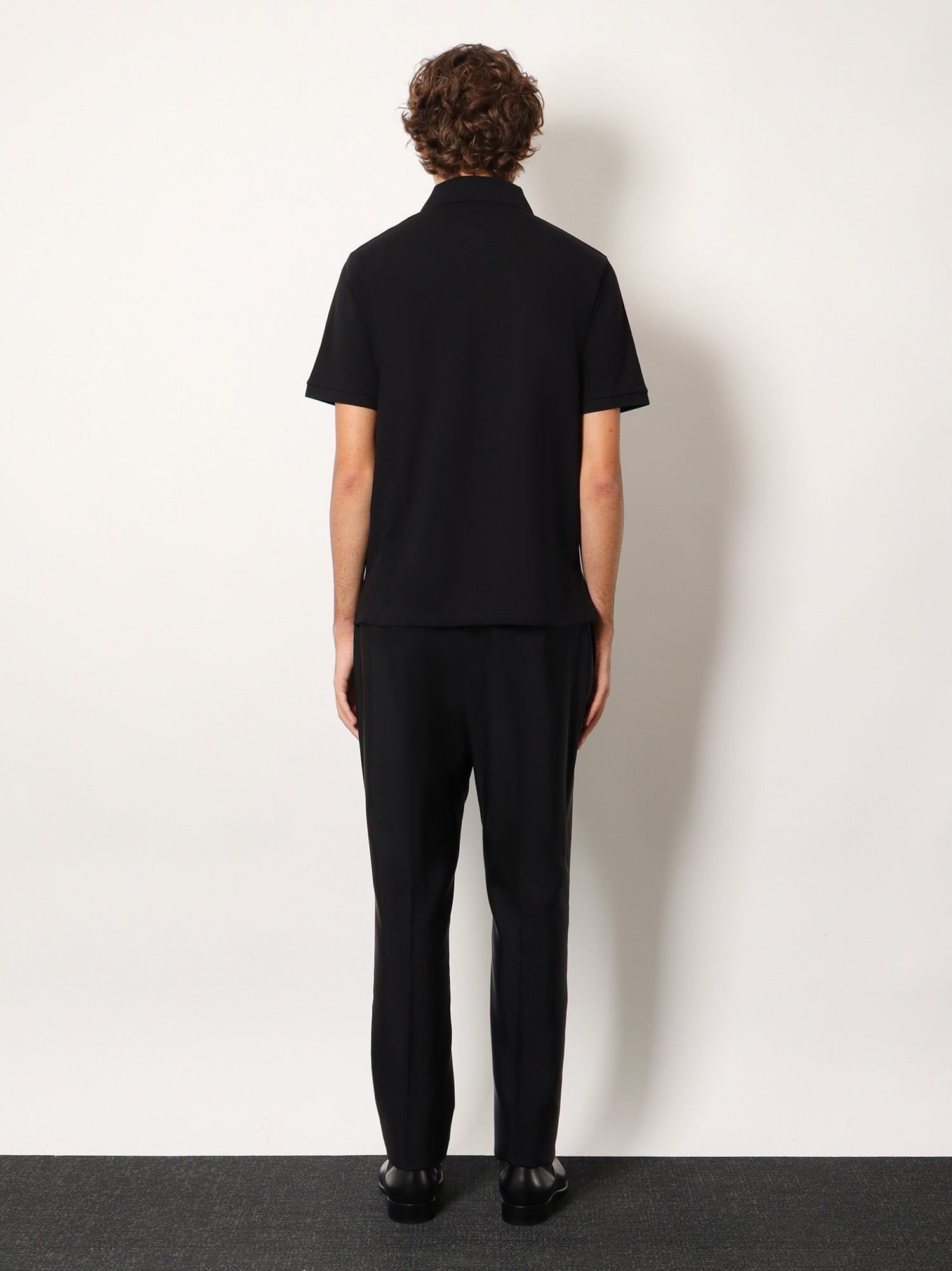 Saint Laurent Cotton blend polo shirt with Cassandre embroidery