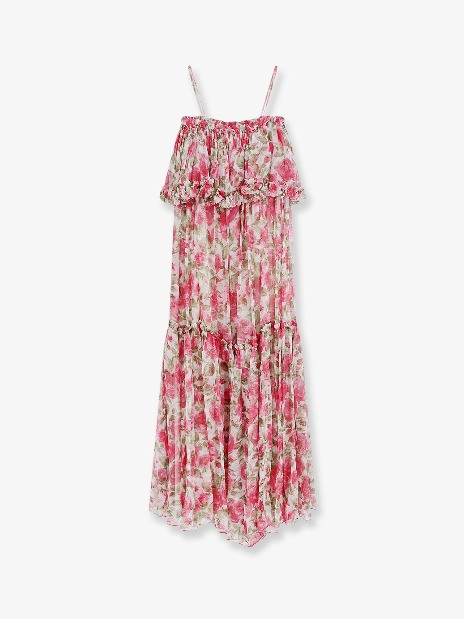 Chloe Silk long dress with floral print