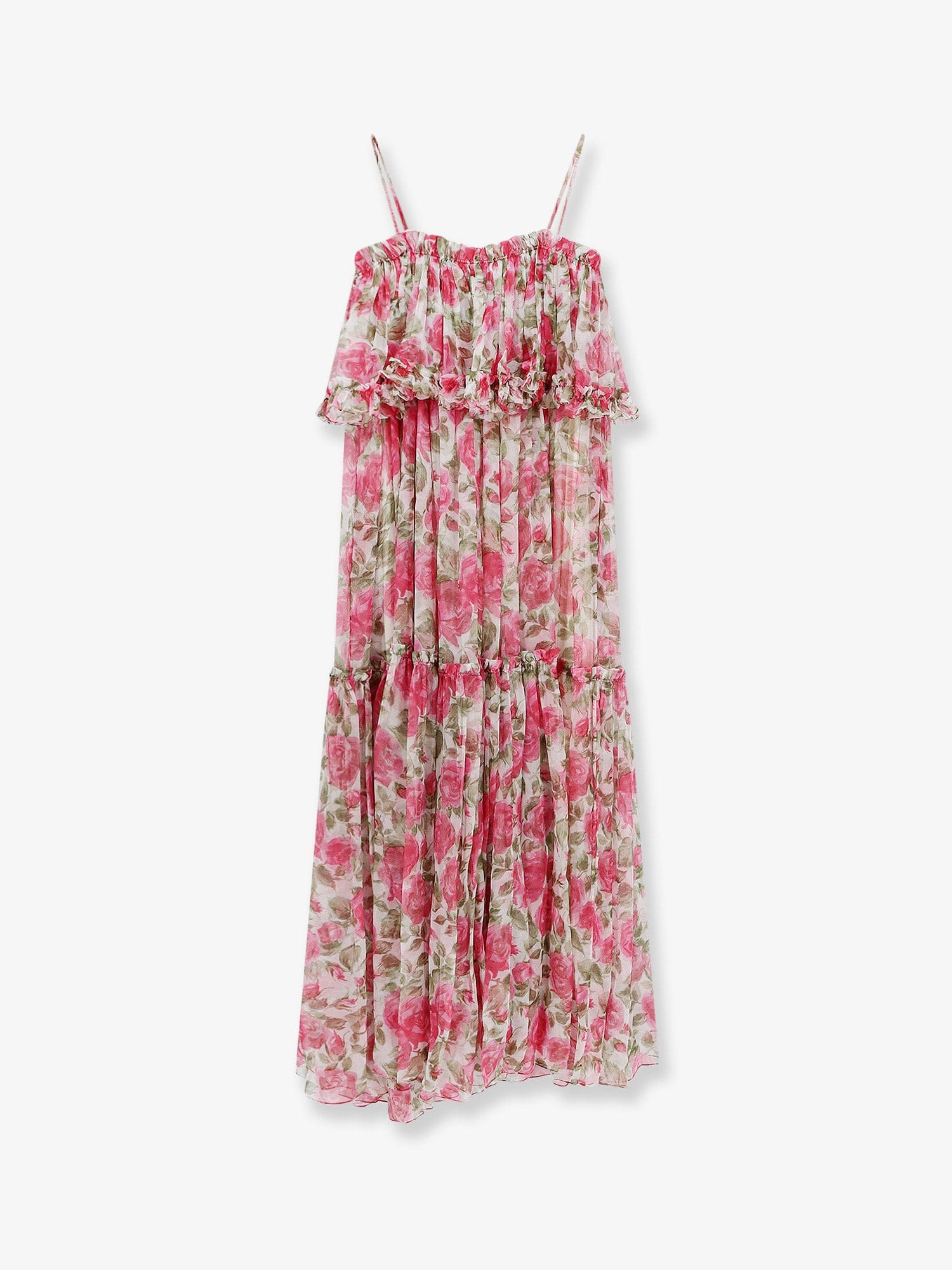 Chloe Silk long dress with floral print