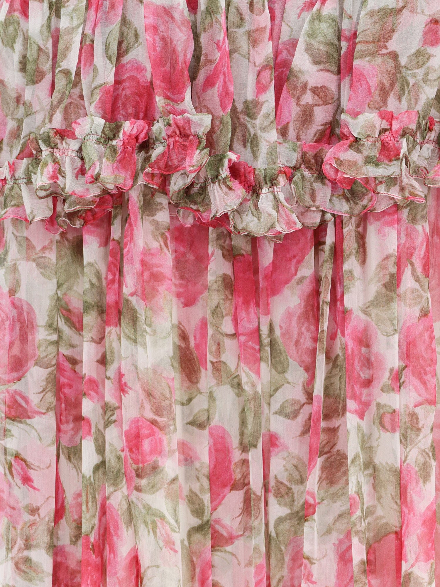 Chloe Silk long dress with floral print