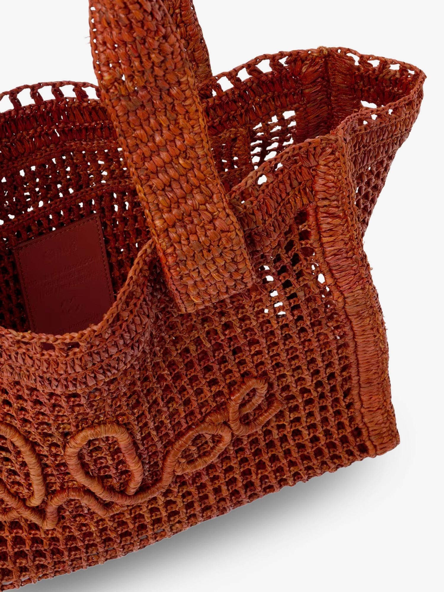 Chloe East-West Summer Banana Raffia Shoulder Bag