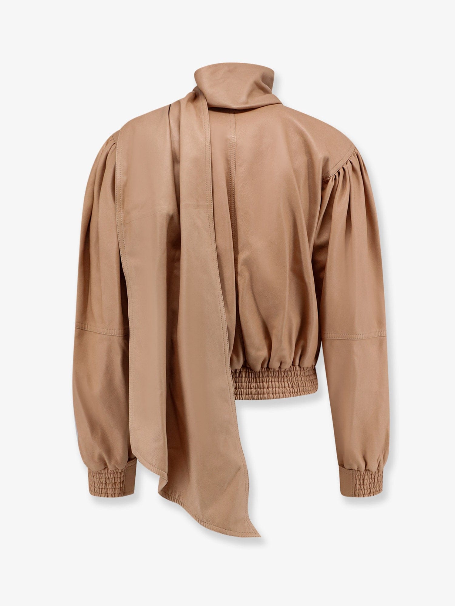 Chloe Leather Jacket with stitched profiles