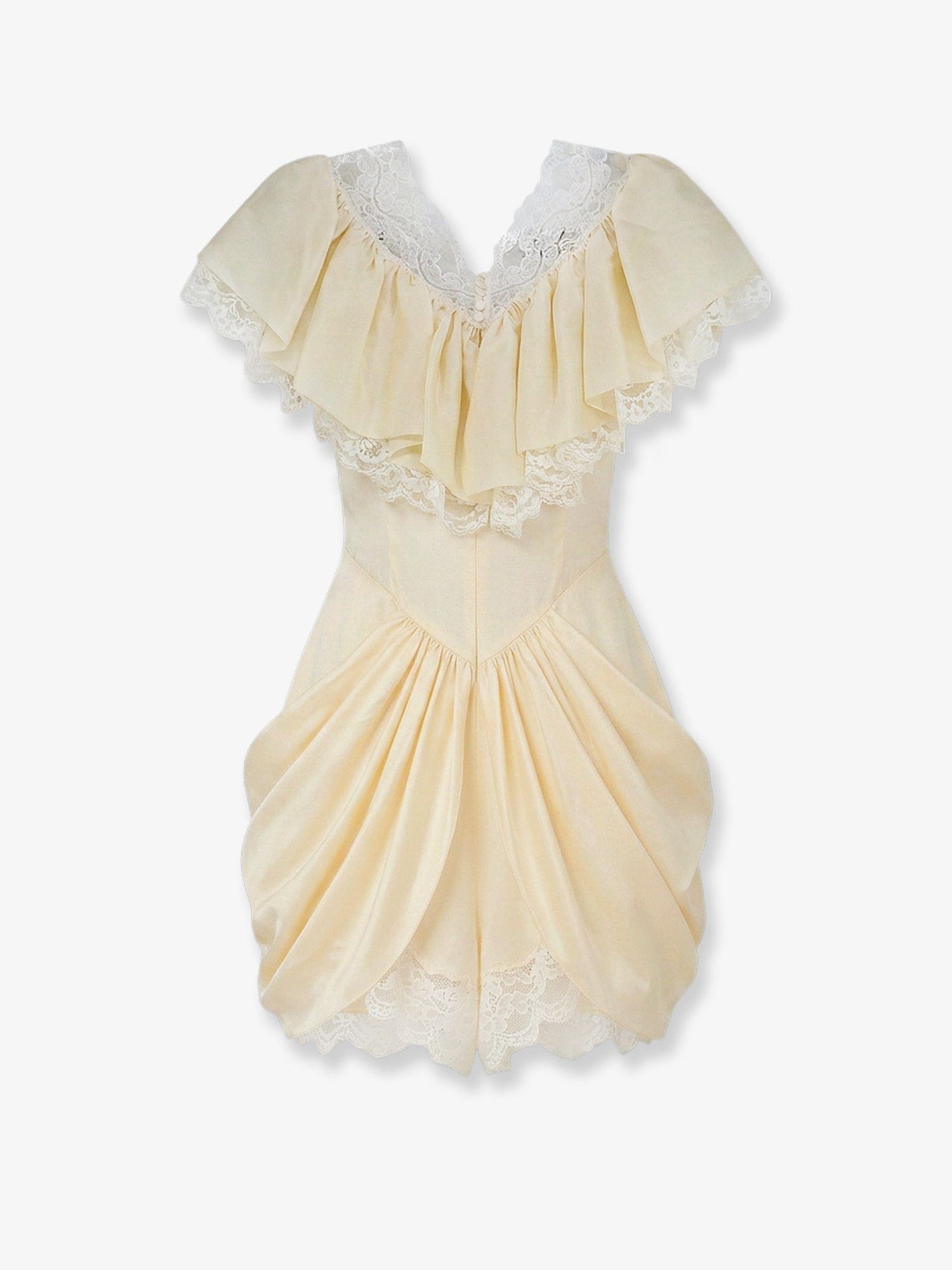 Chloe Silk jumpsuit with lace details