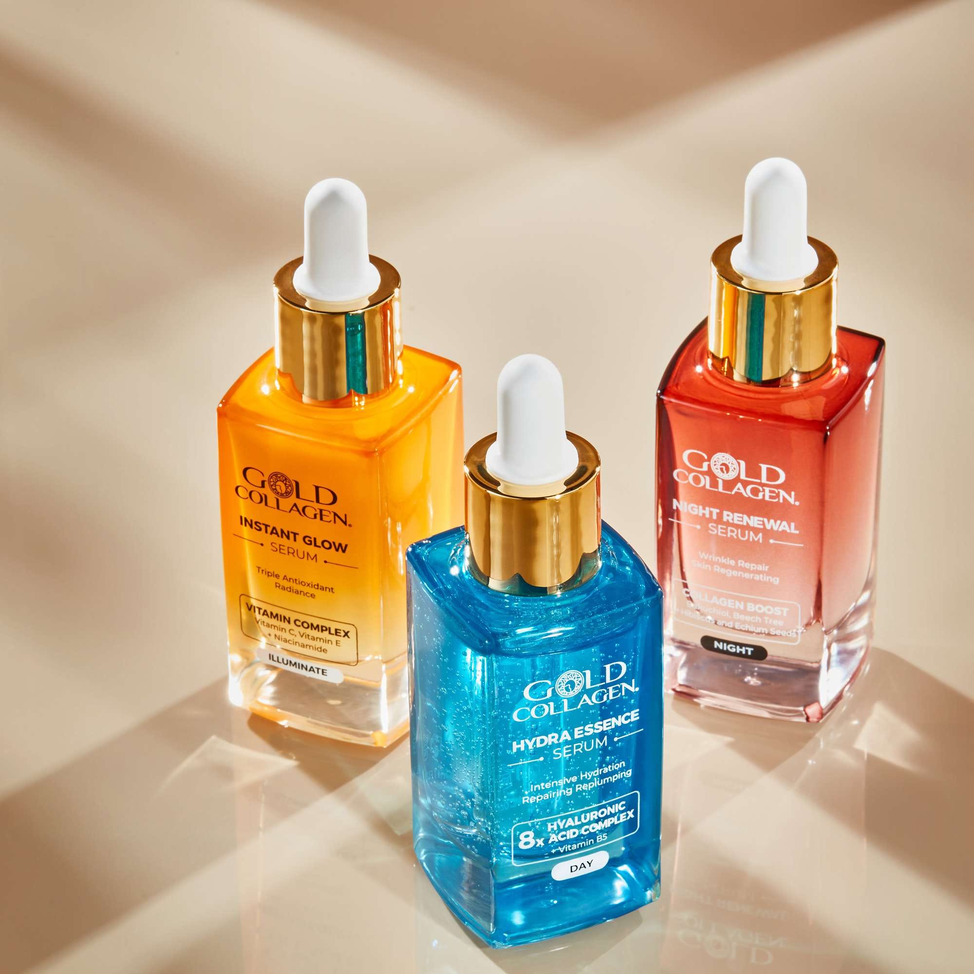 Gold Collagen Hydra Essence Intensive Hydration & Repairing Replumping Serum 30ml