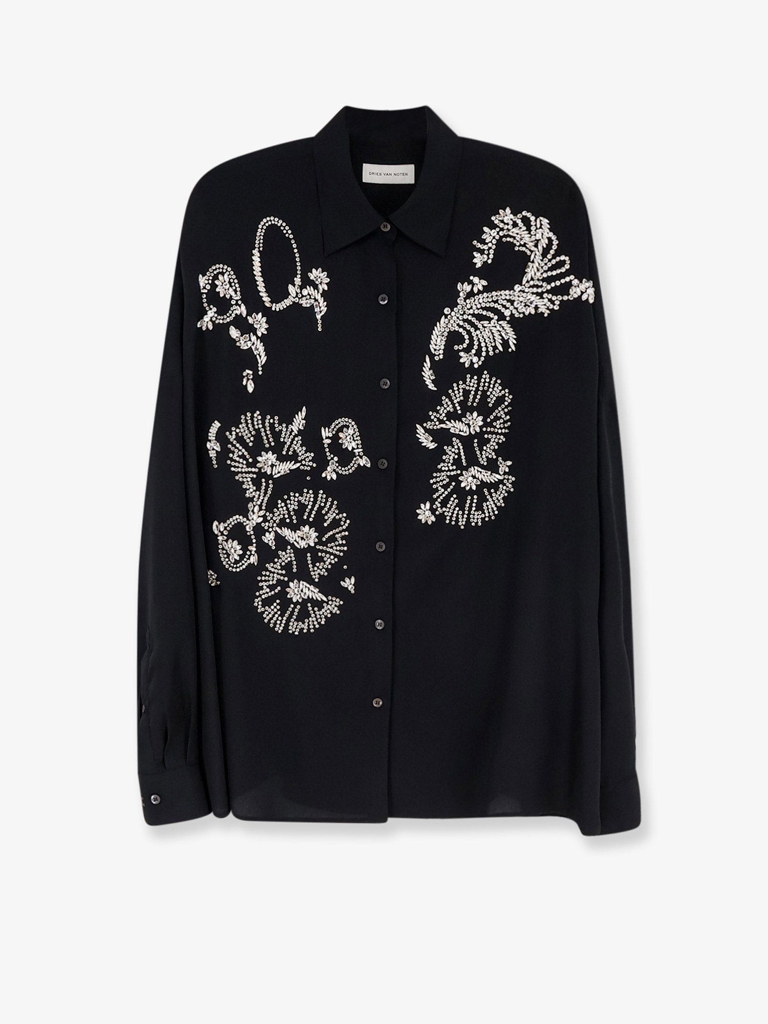 DRIES VAN NOTEN Casia shirt with rhinestones