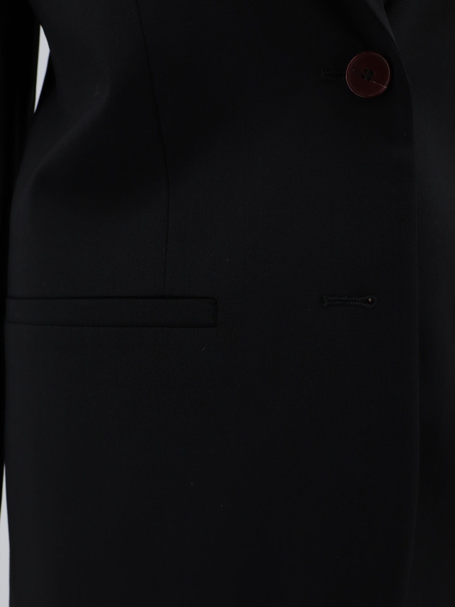 Alysi Single-breasted stretch virgin wool blazer