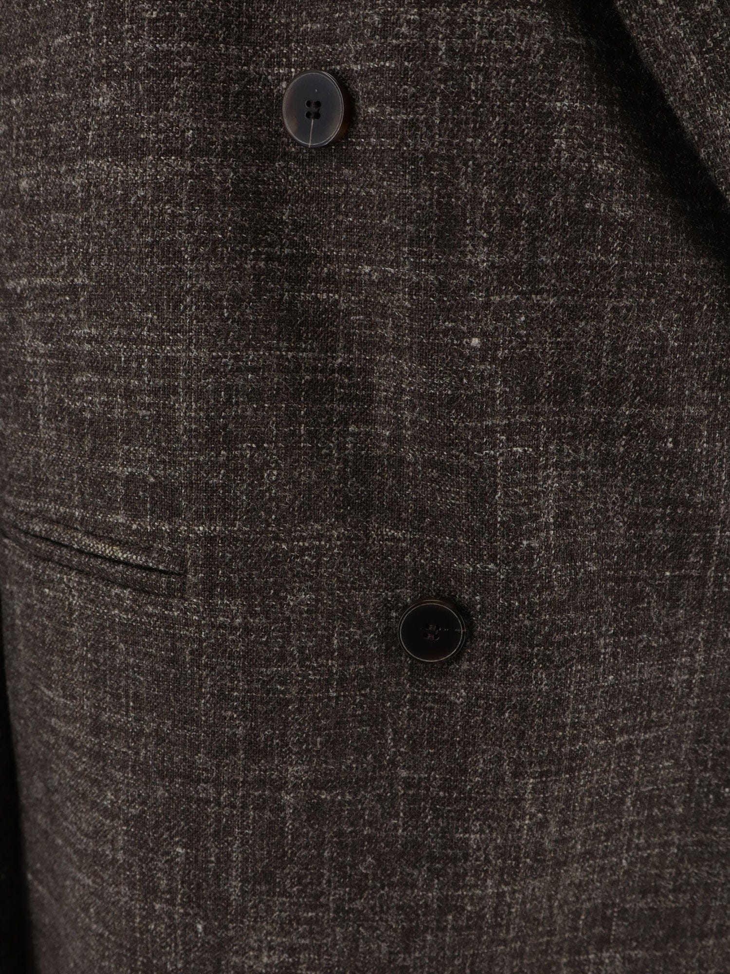 Alysi Double-breasted wool and linen blend blazer