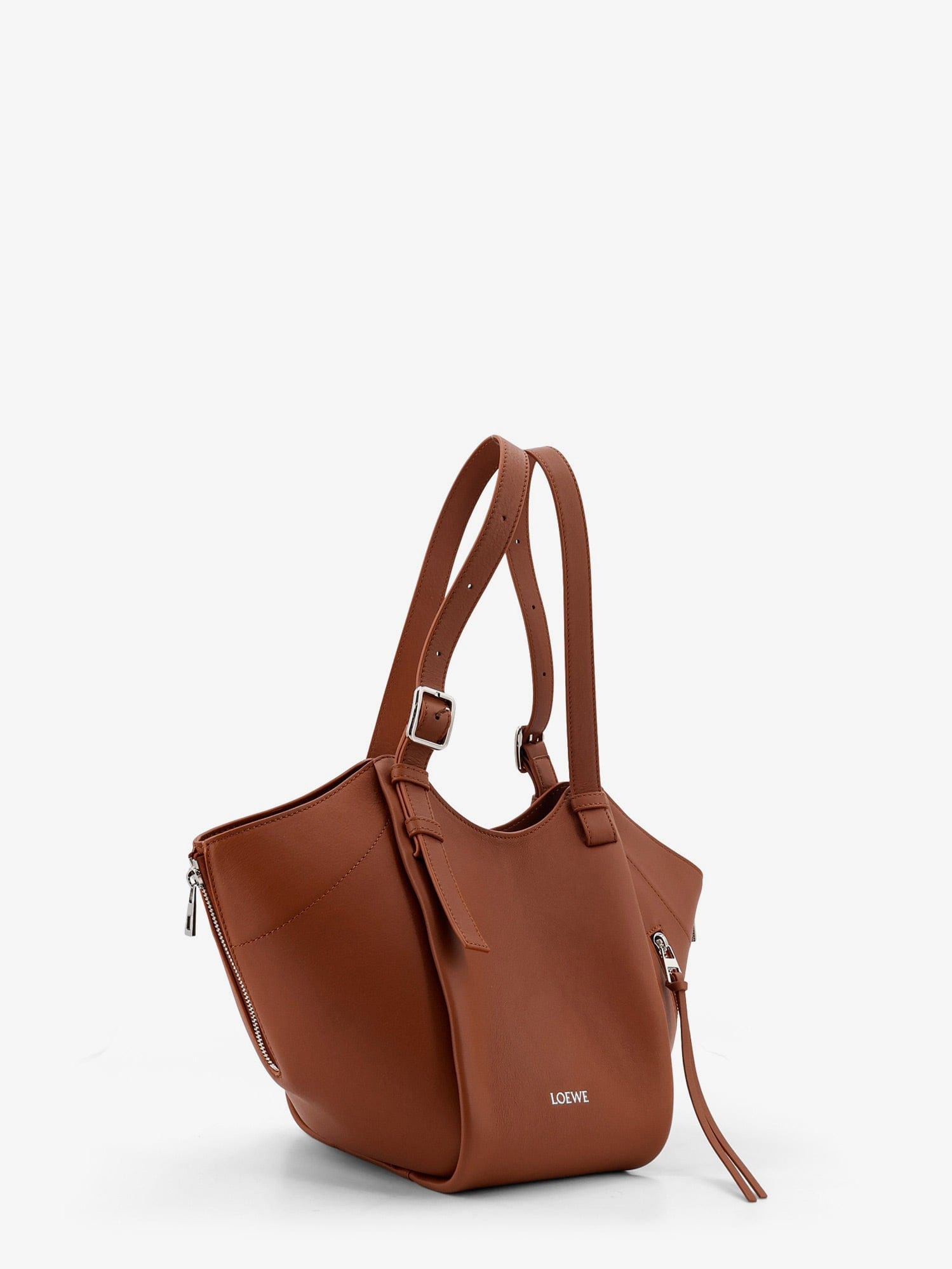 Loewe Hammock Flip leather handbag with front lettering logo