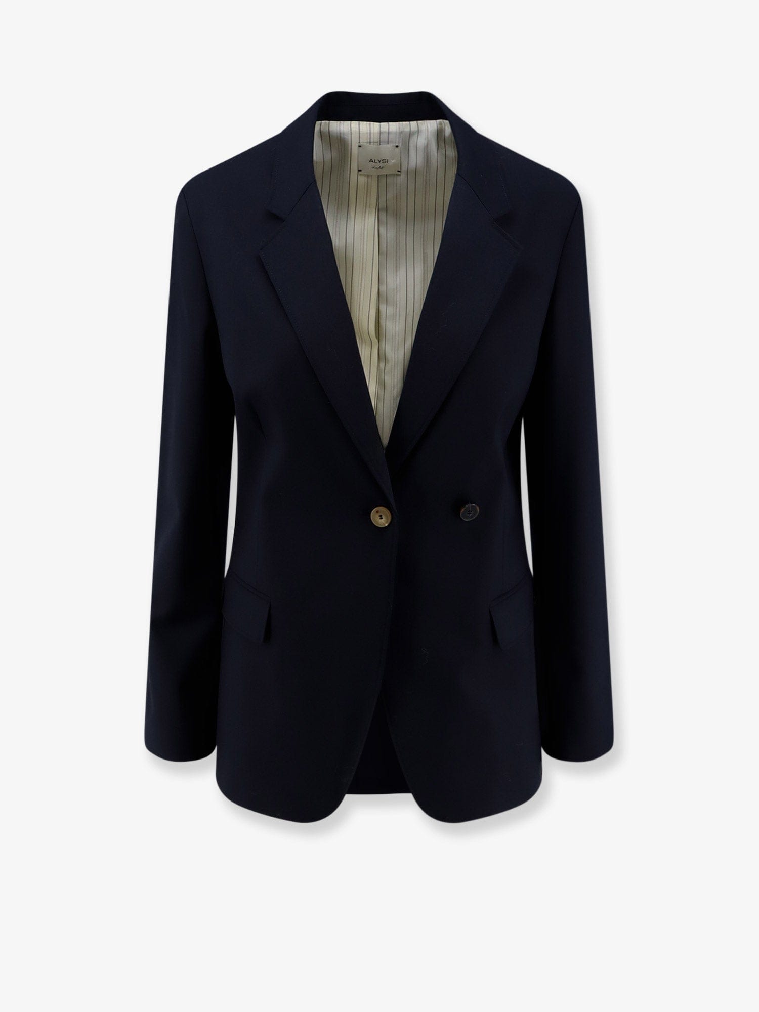 Alysi Sartorial virgin wool blend blazer