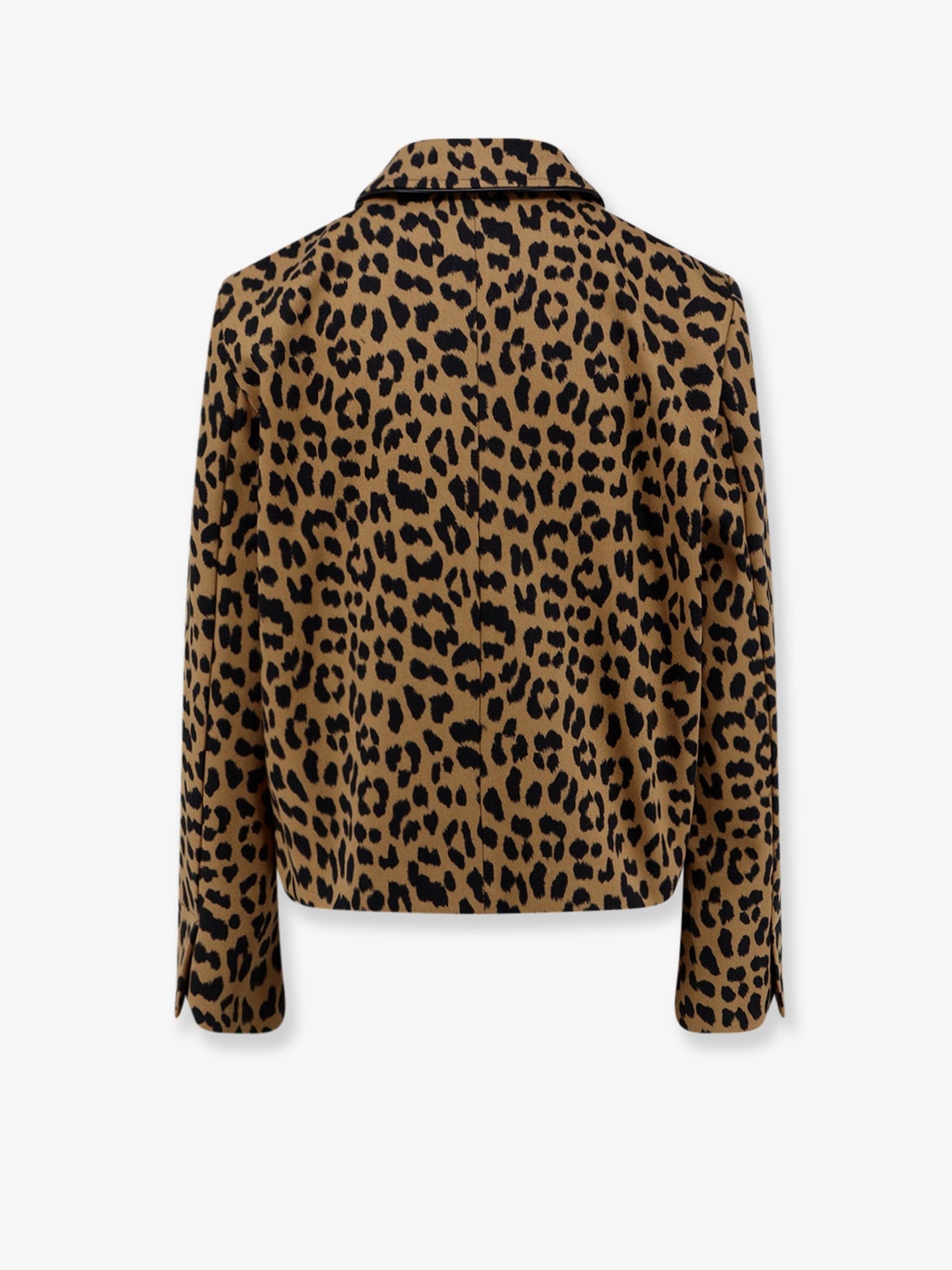 Semicouture Cotton jacket with animal print