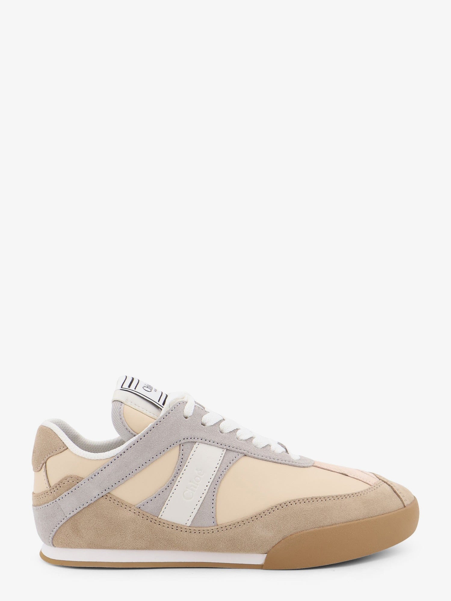 Chloe Kick suede sneakers with contrasting inserts