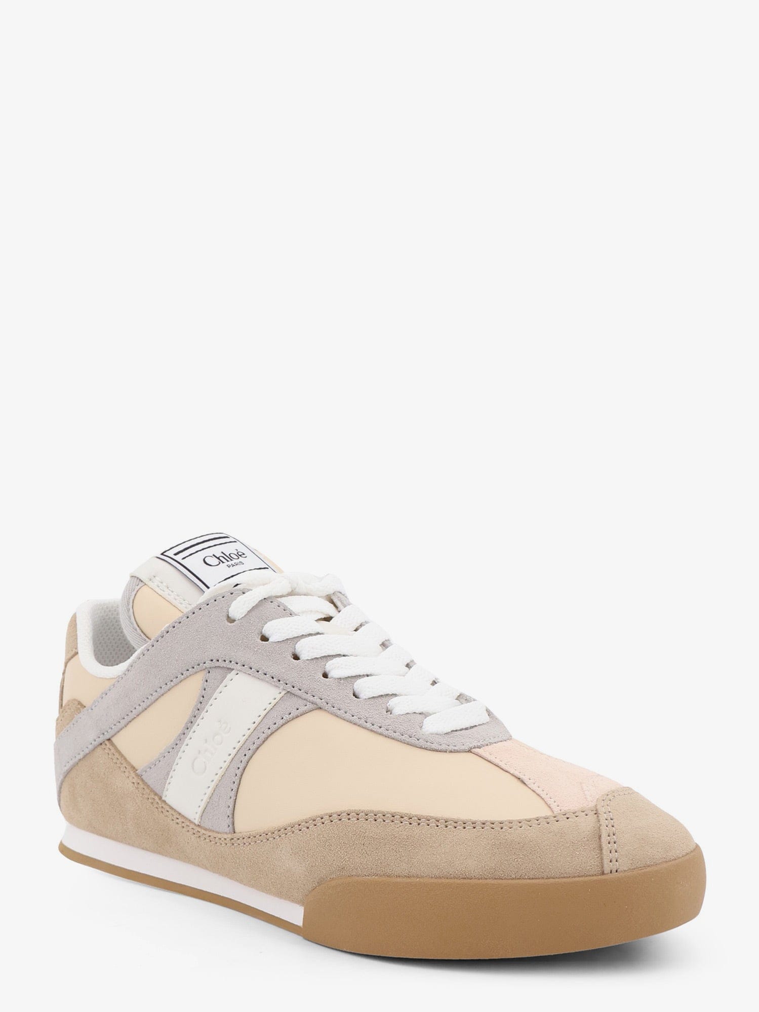 Chloe Kick suede sneakers with contrasting inserts