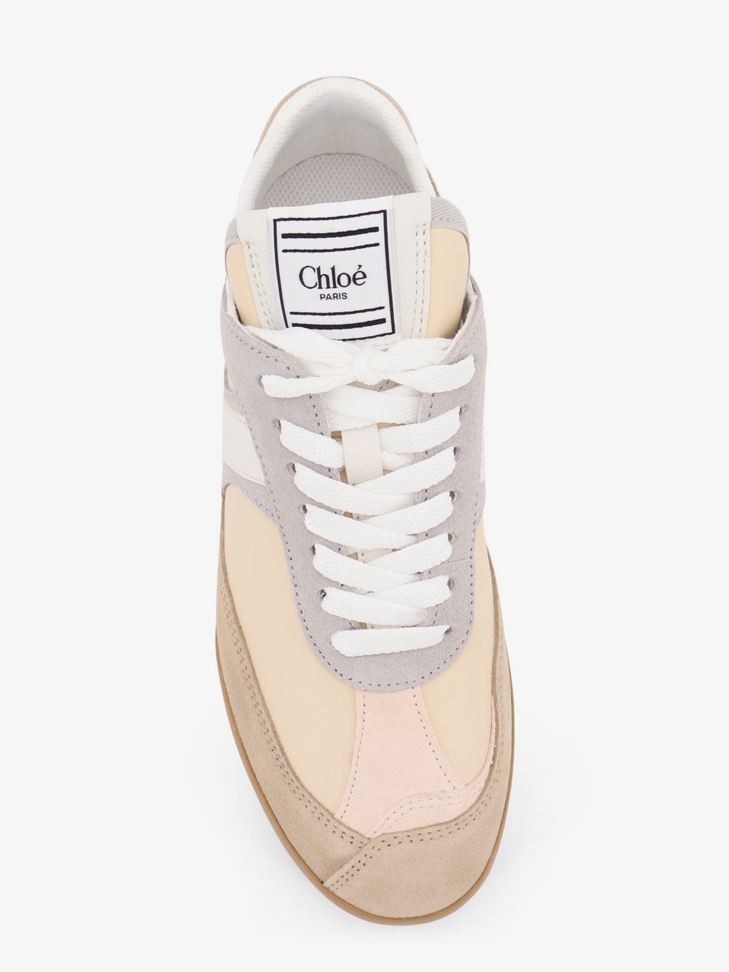 Chloe Kick suede sneakers with contrasting inserts
