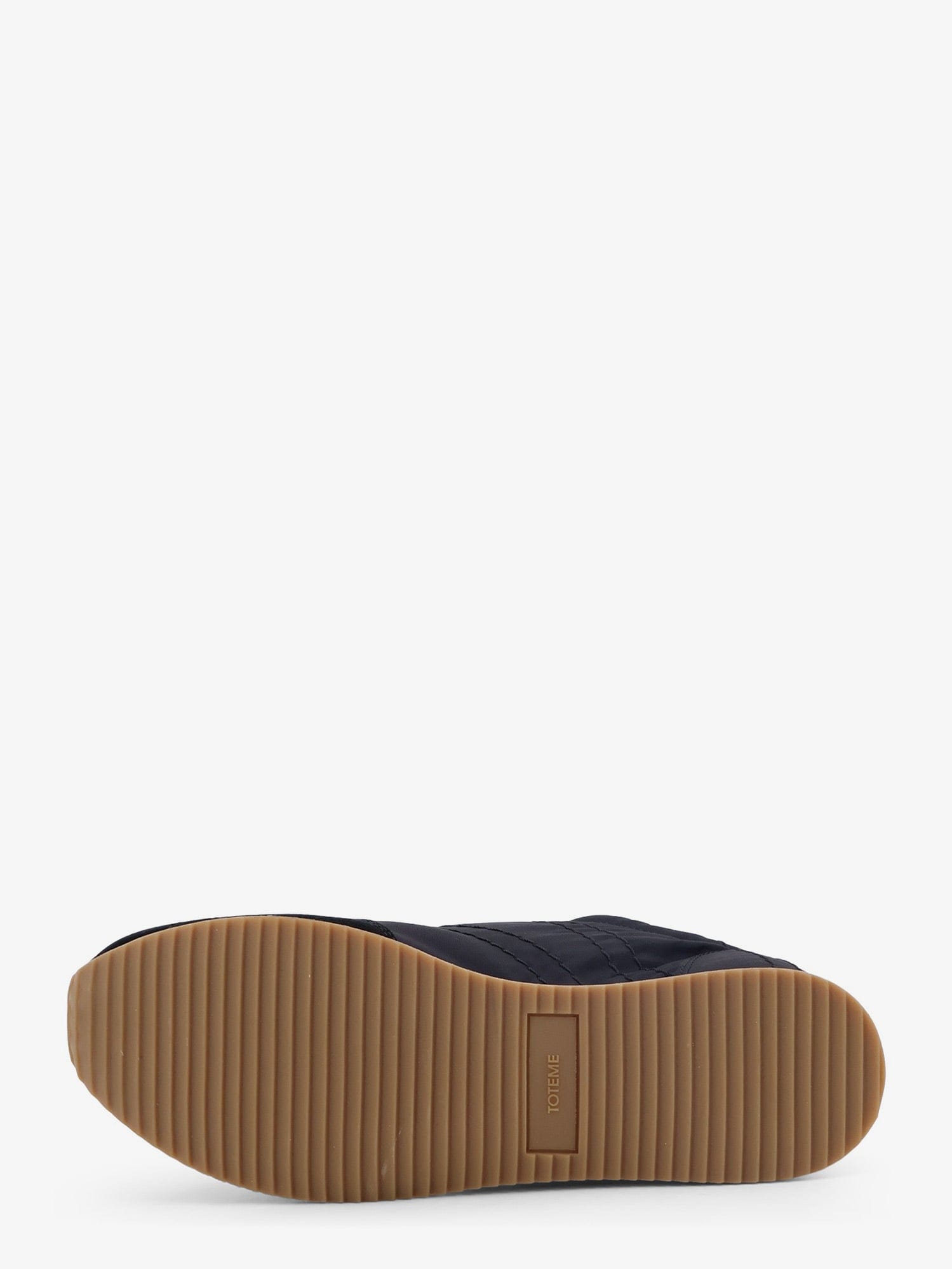 TOTEME Nylon and suede sneakers with all-over stitching