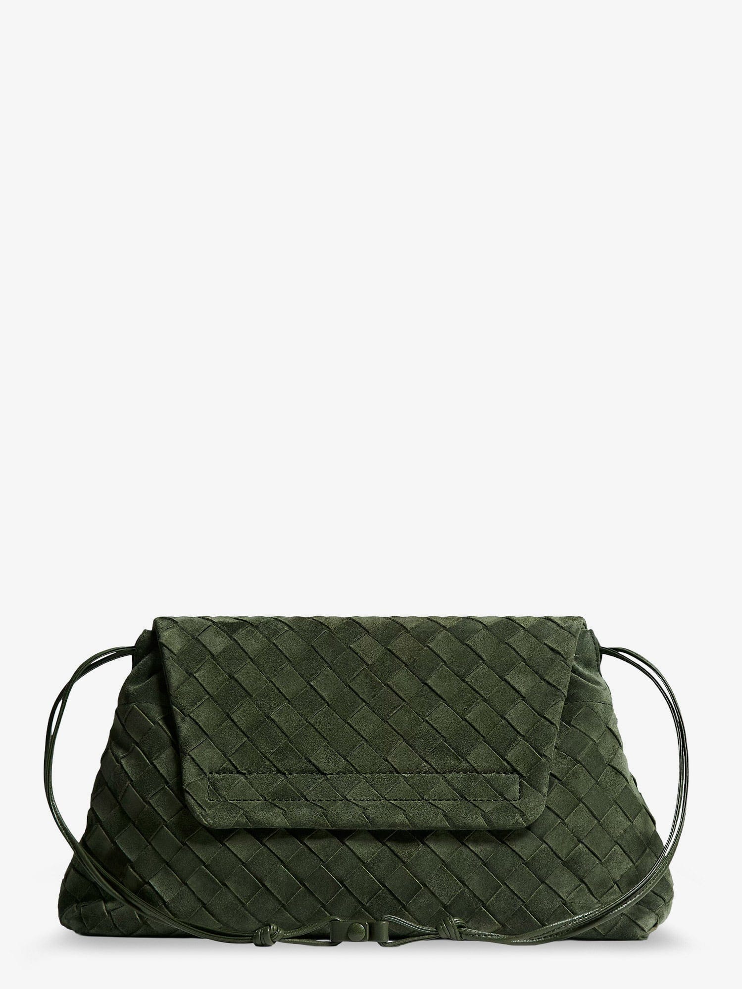 Bottega Veneta Suede Giorno shoulder bag with Intrecciato pattern