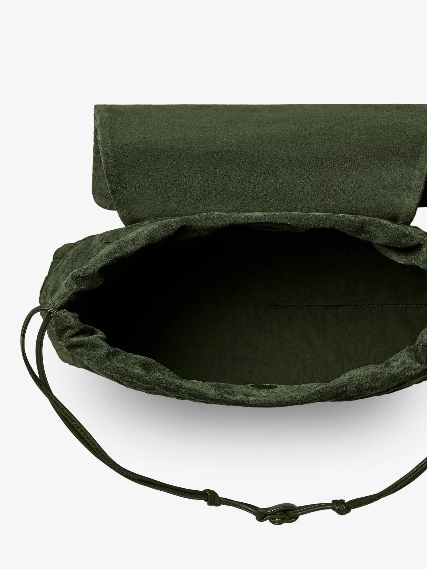 Bottega Veneta Suede Giorno shoulder bag with Intrecciato pattern
