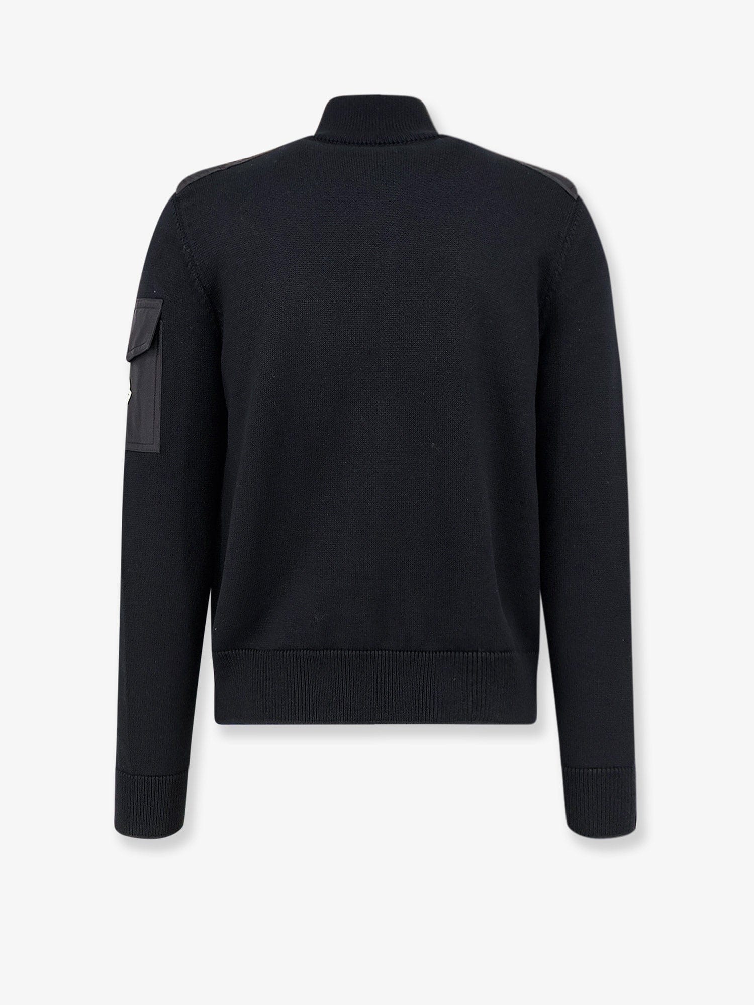 Moncler Virgin wool cardigan with Logo patch