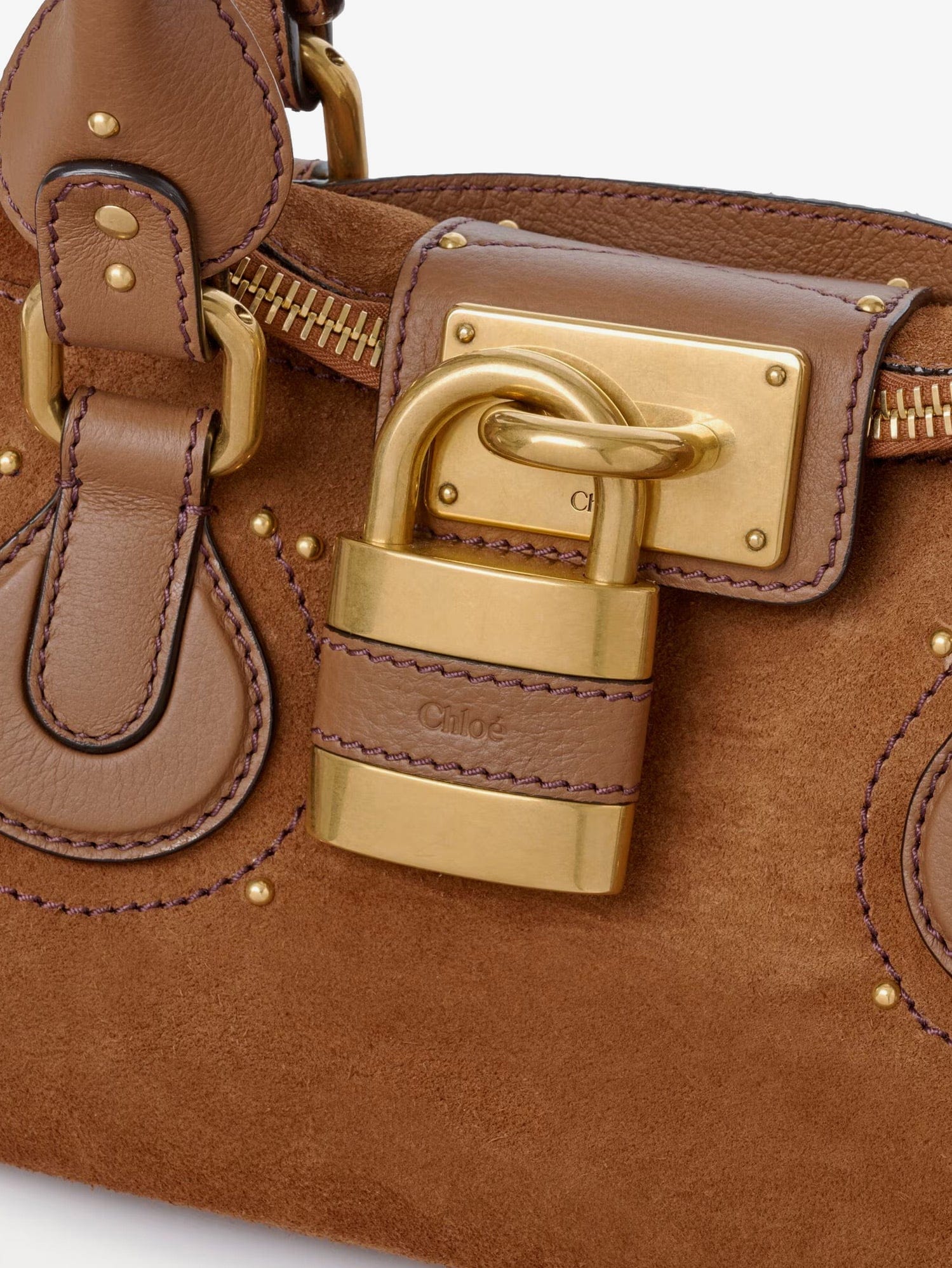 Chloe Paddington suede shoulder bag