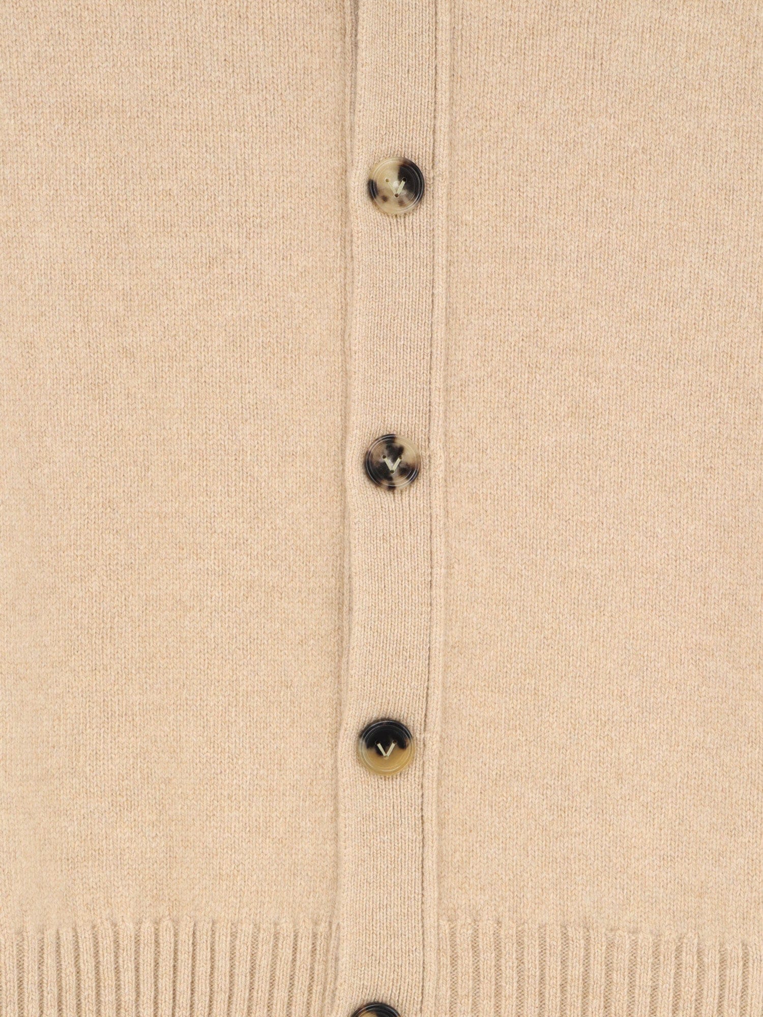 Bottega Veneta Cashmere blend cardigan with Intrecciato logo patch
