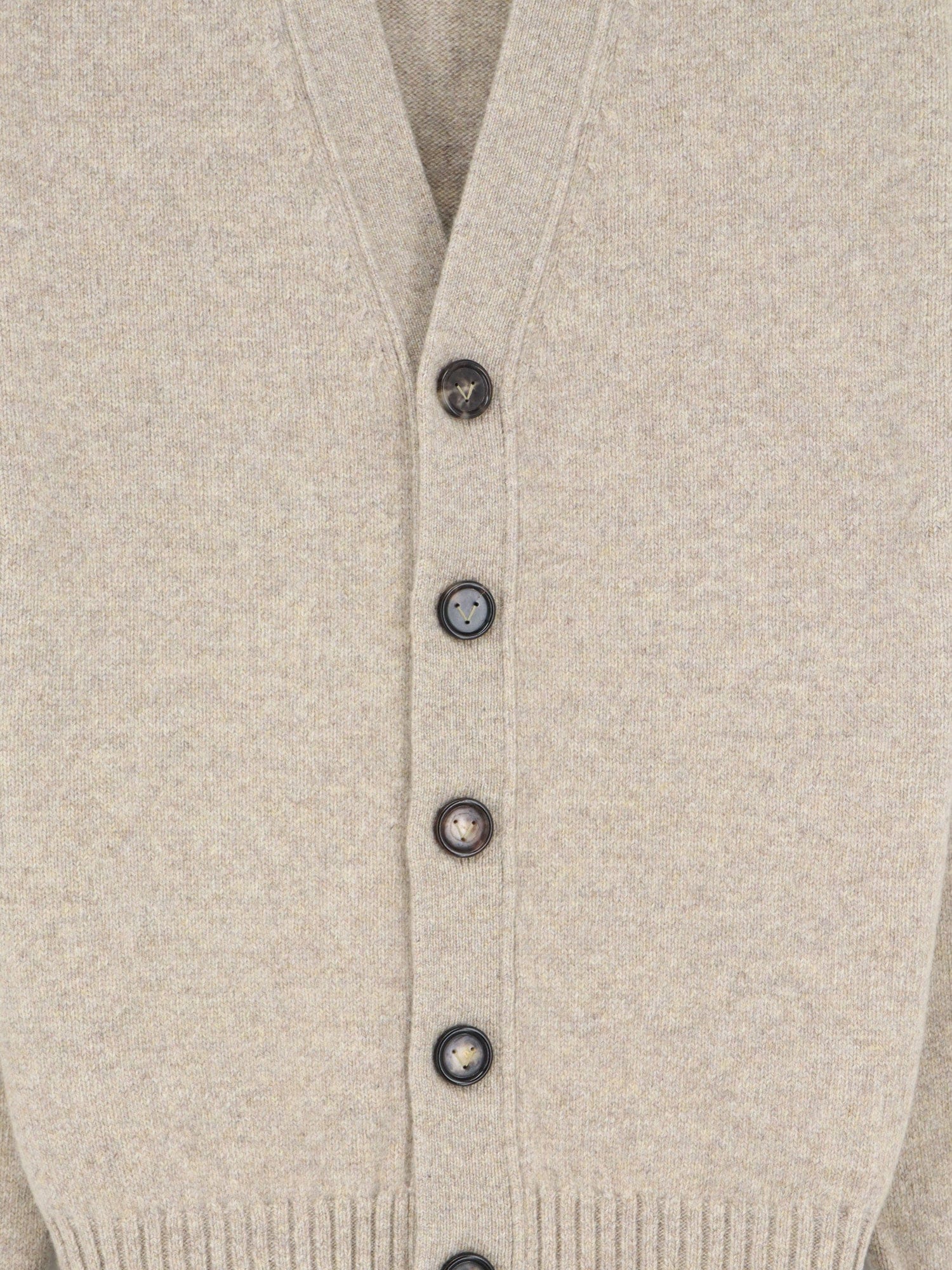 Bottega Veneta Cashmere blend cardigan with Intreccio patch