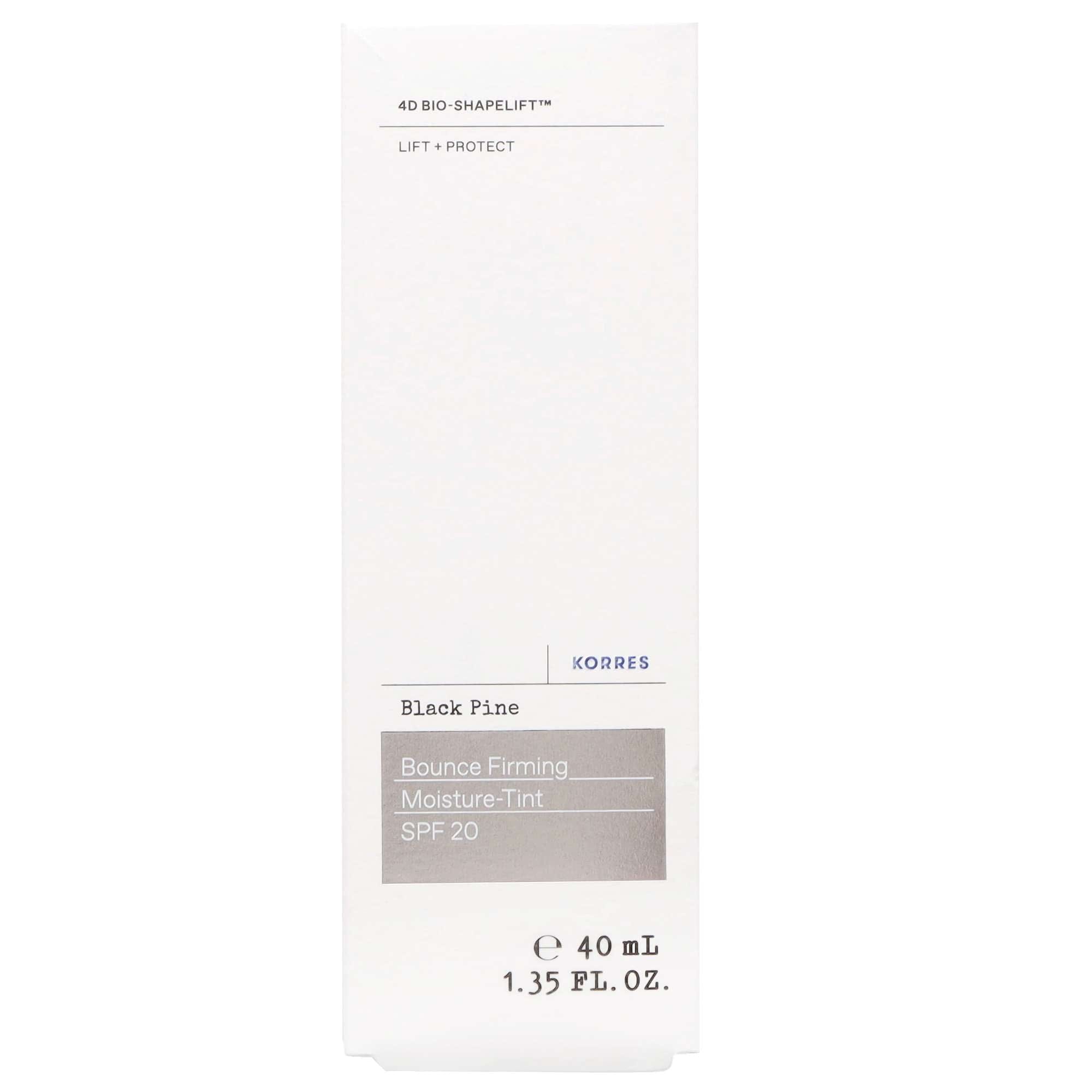 KORRES Black Pine 4D BioShapeLift™ Bounce Firming Tinted Moisturiser SPF20 40ml